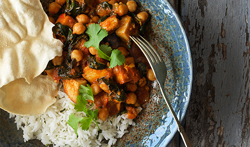 Chickpea, tofu & spinach curry | Food In A Minute | New Zealand | Recipes - Kraft Heinz