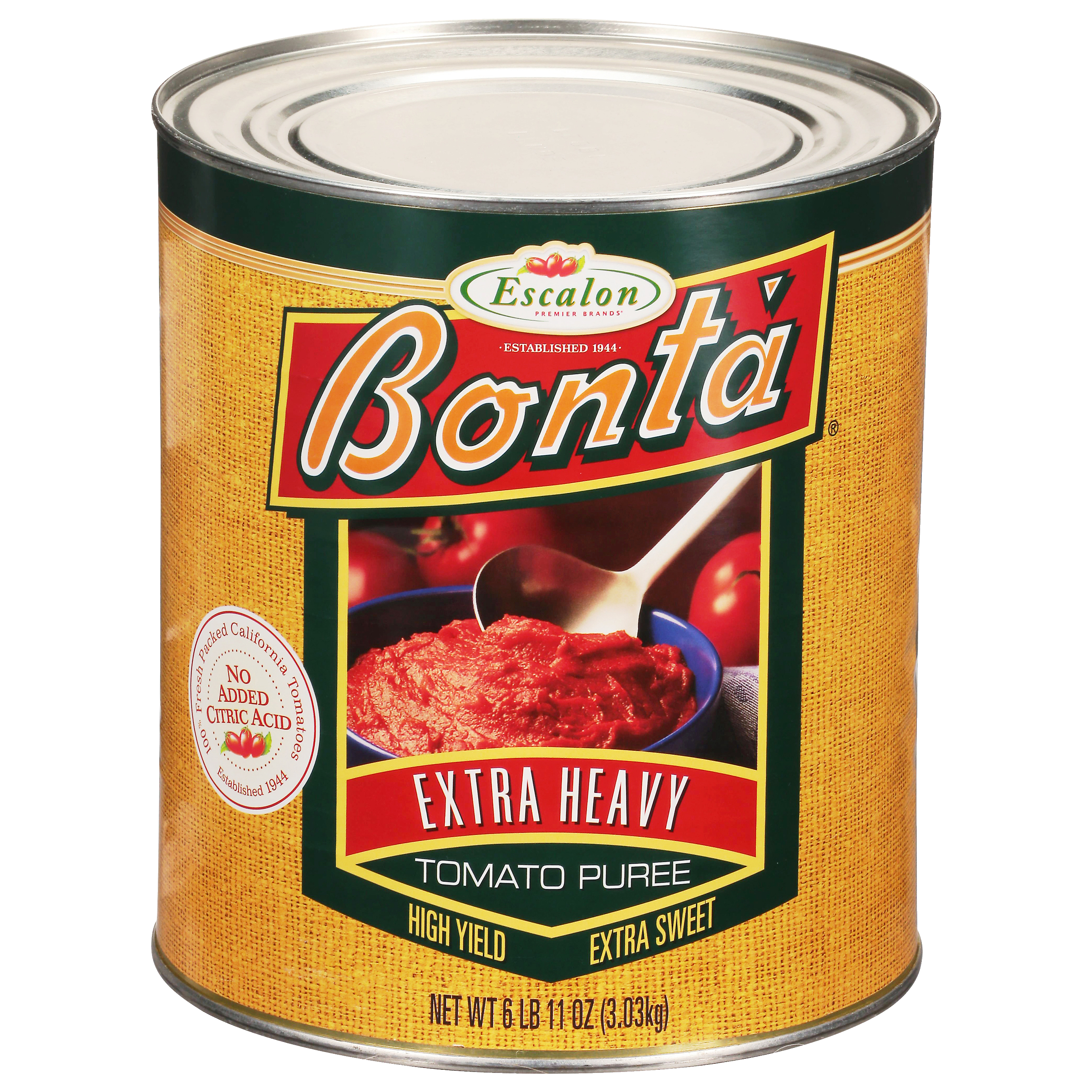 Bonta Extra Heavy Tomato Puree, 6.688 LB | Away From Home