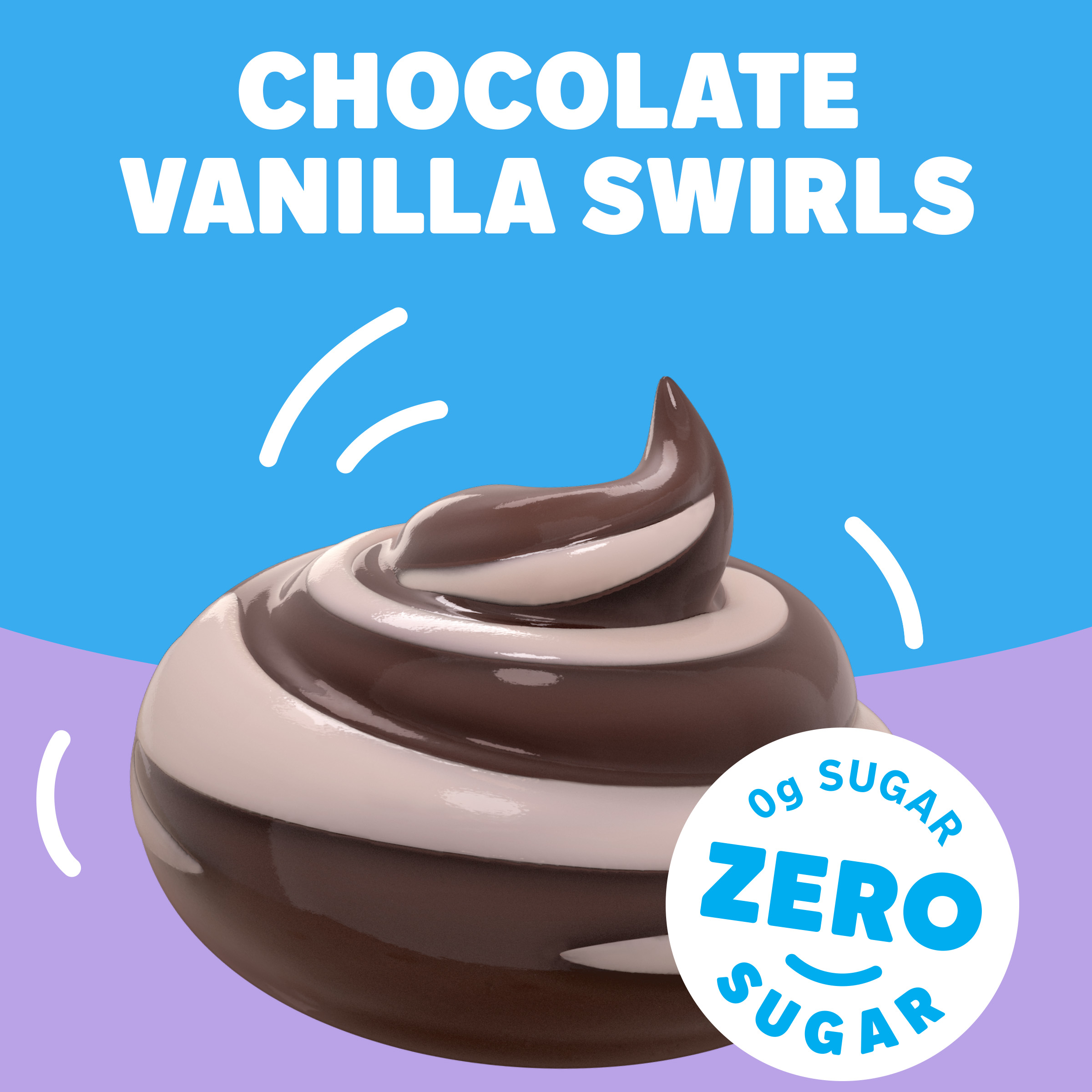 Zero Sugar Chocolate Vanilla Swirls Pudding Snack Cups | Jell-O