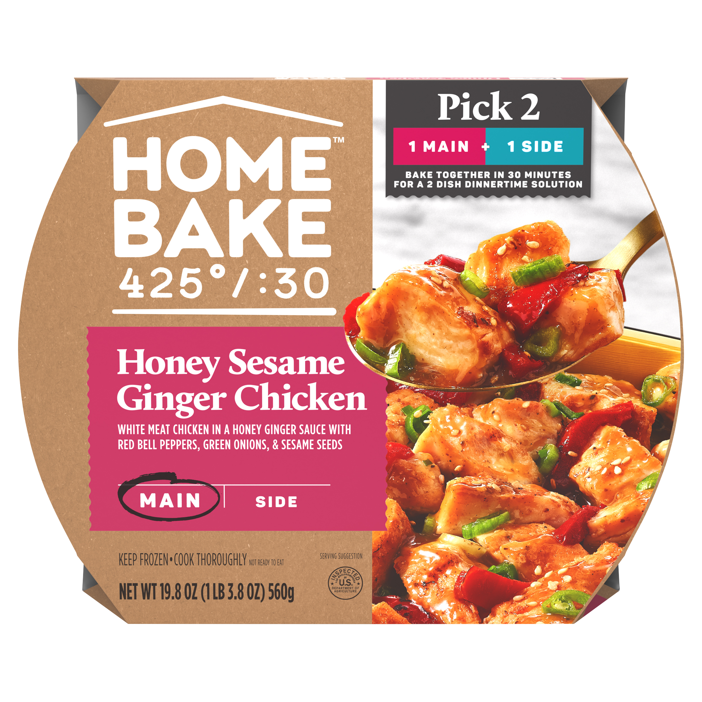 Honey Sesame Ginger Chicken Frozen Main | HOMEBAKE 425/30 | United