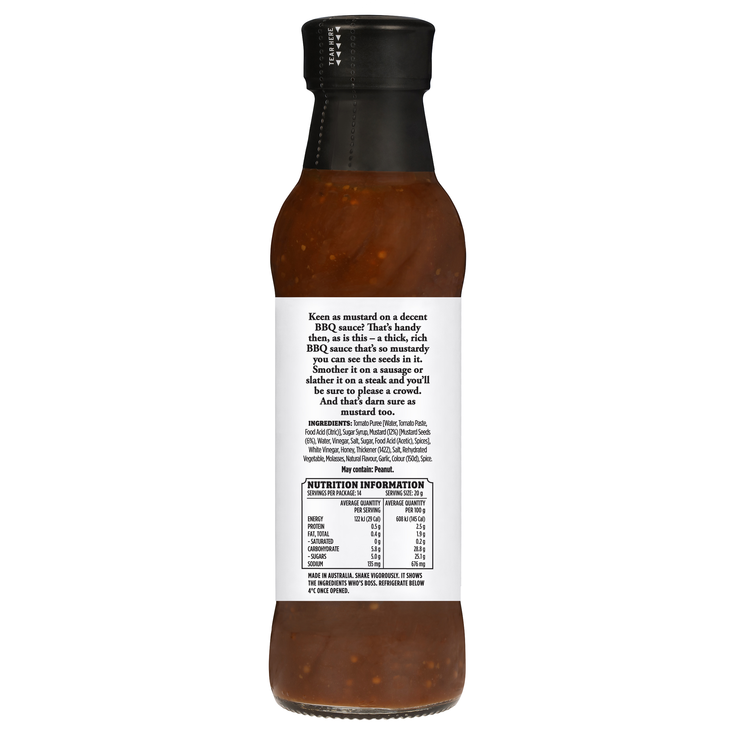 F. Whitlock & Sons® BBQ Mustard Thick Sauce 285g | F