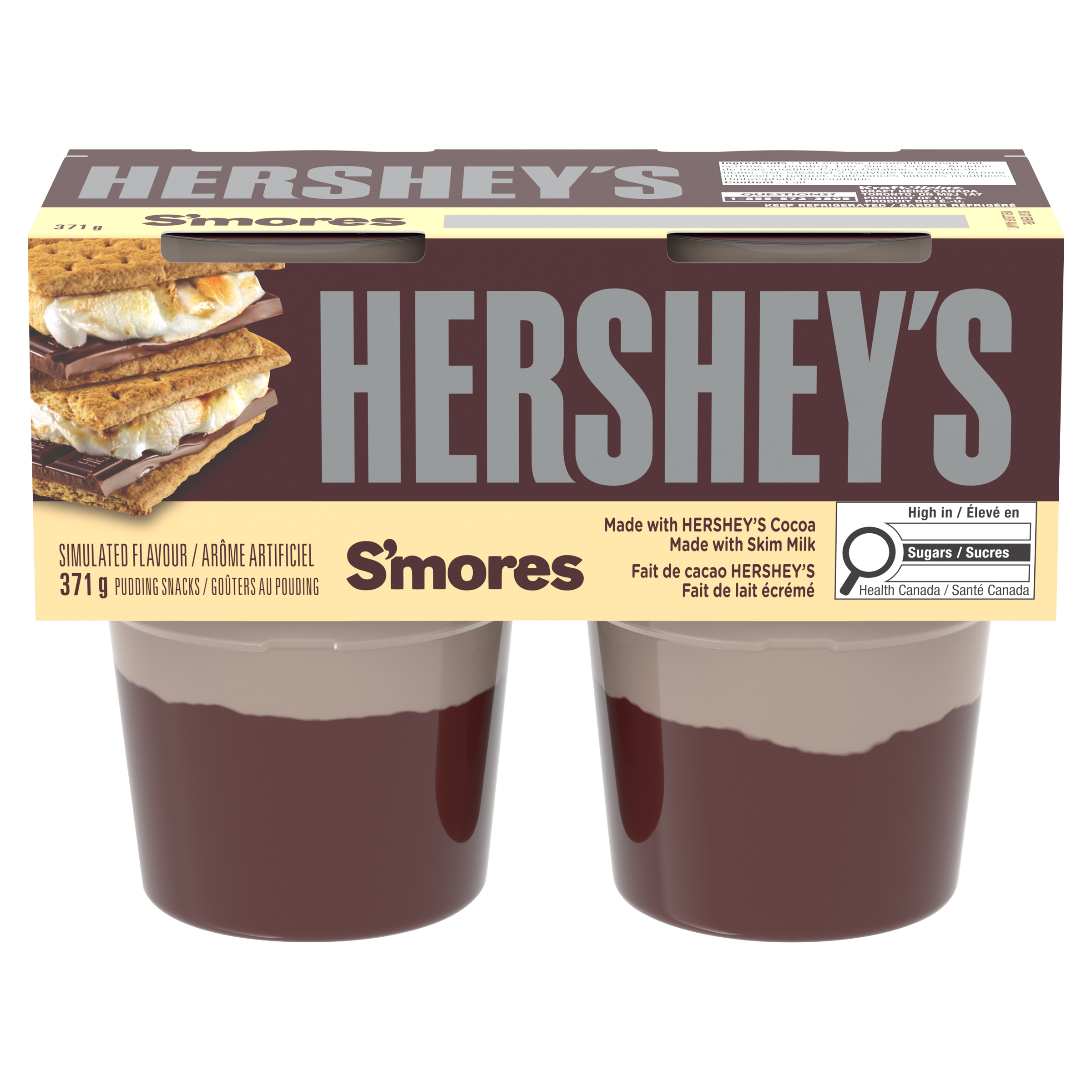 Hershey's Refrigerated Pudding Snacks, S'Mores | HERSHEYS | Canada