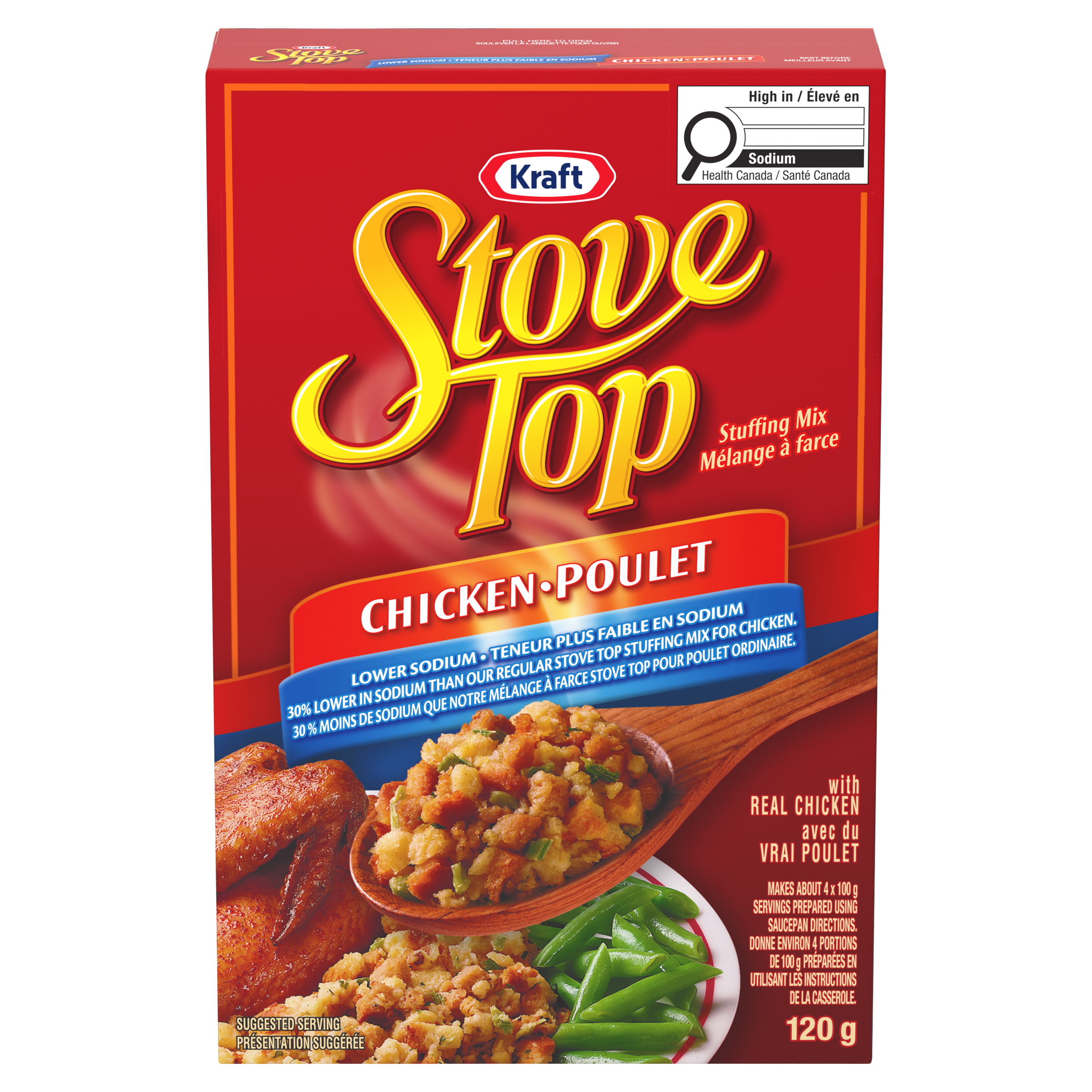 Chicken Stuffing Mix, Low Sodium | Kraft Stove Top | Canada