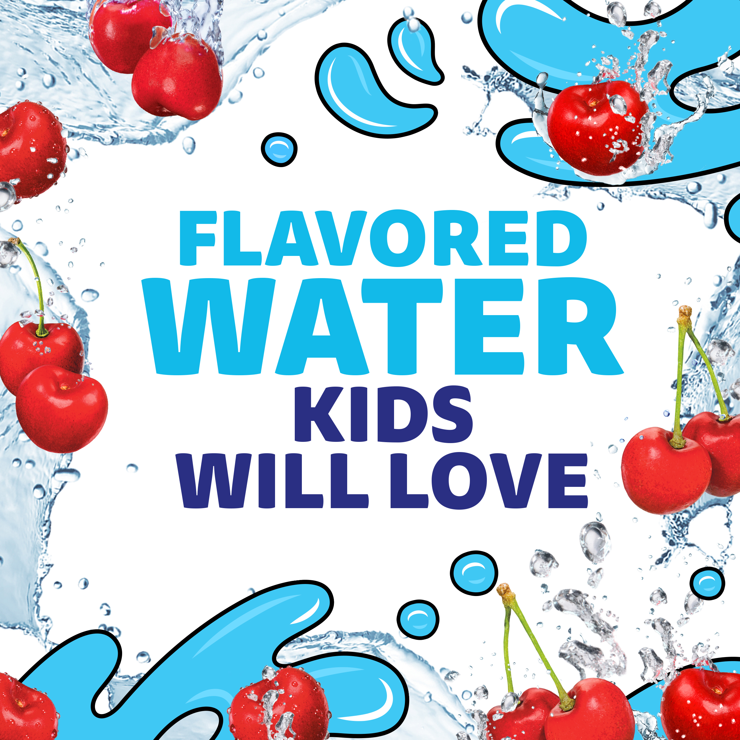 Happy花冠シャンパン麗しのブルーウォター Wild Cherry Waterfall Naturally Flavored Water Beverage | Capri