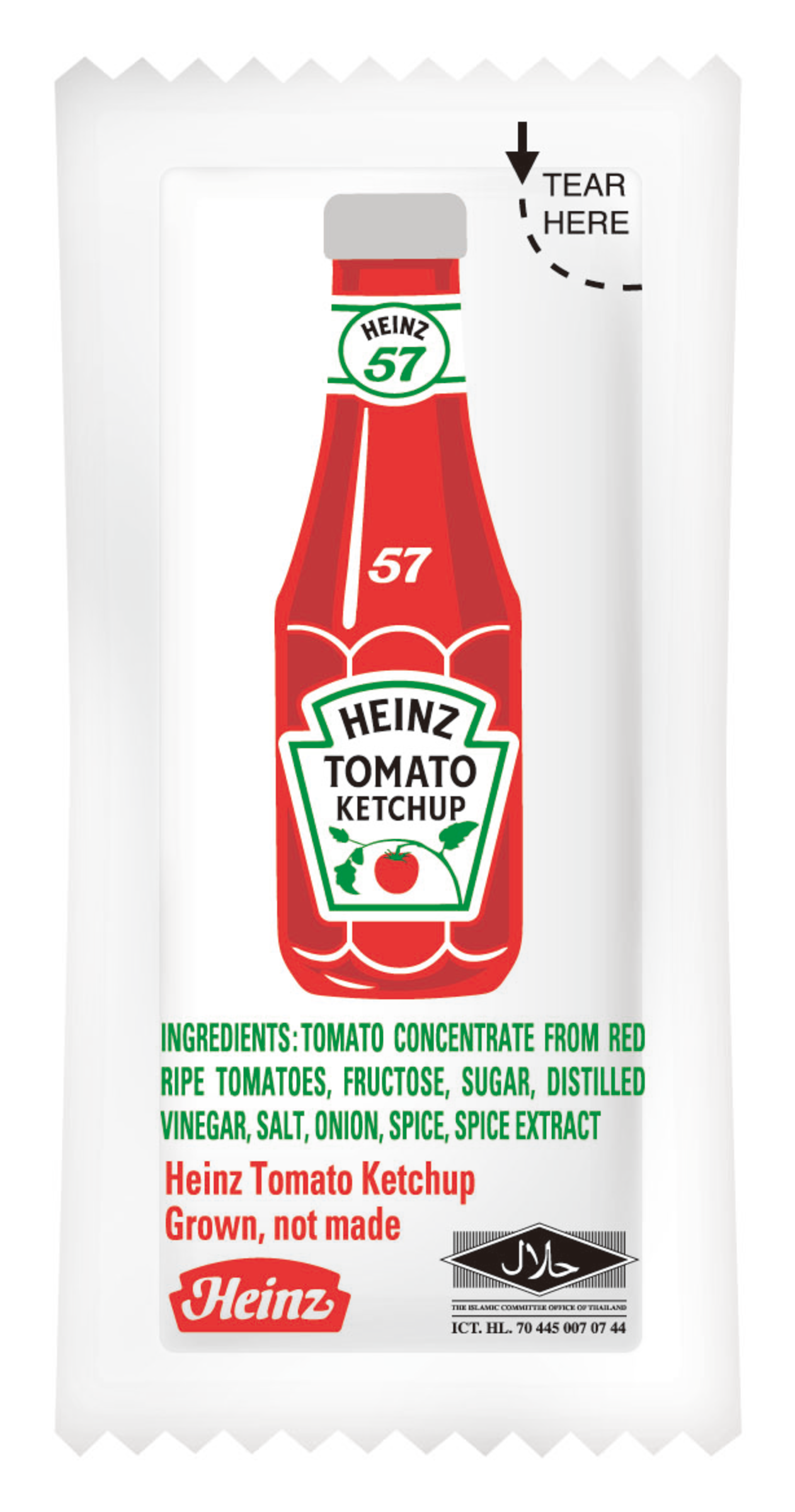 トマトケチャップ Heinz ハインツ トマトケチャップ サシェ 9g, 450 g | Away From