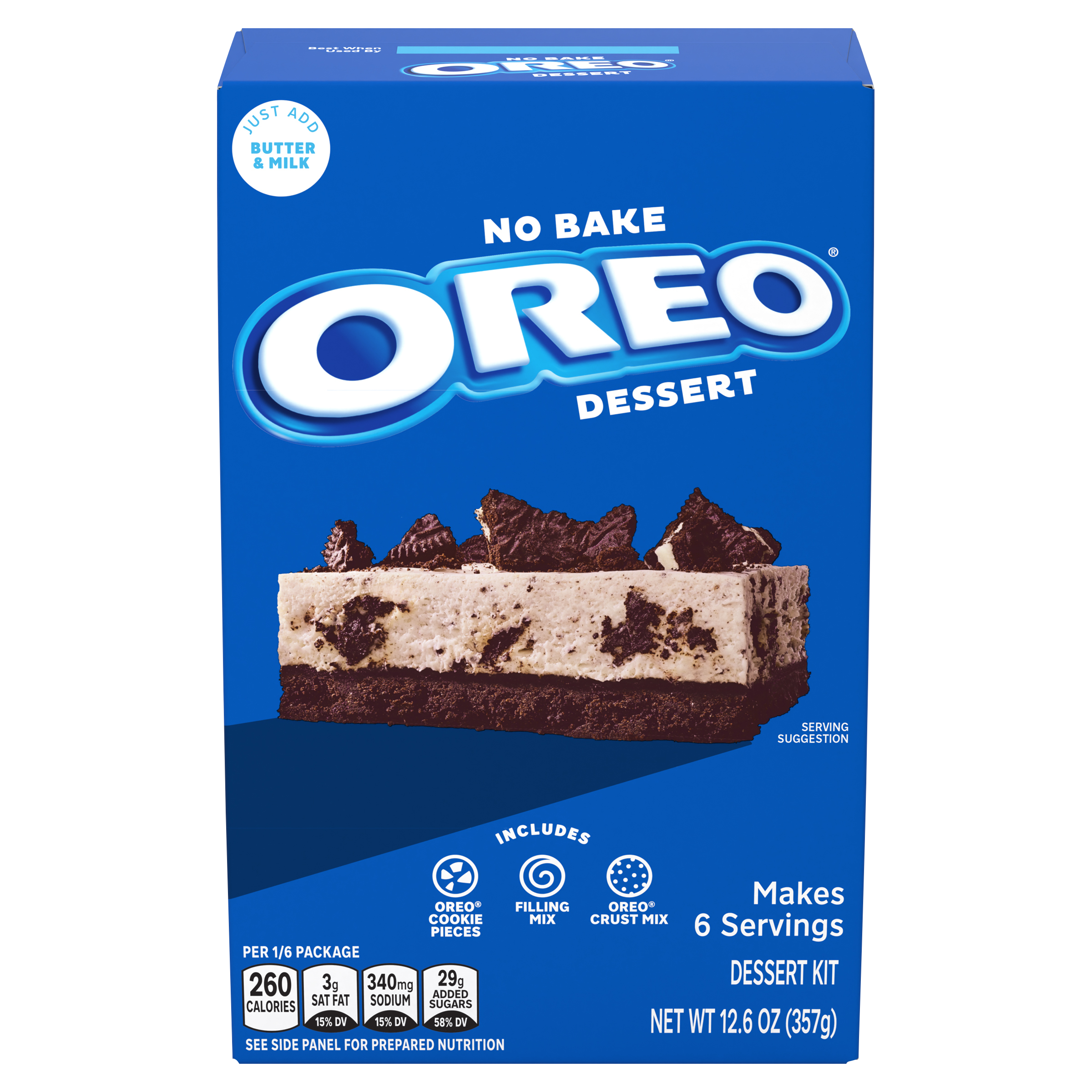 Oreo Dessert Kit with Filling Mix, Crust Mix & Cookie Pieces