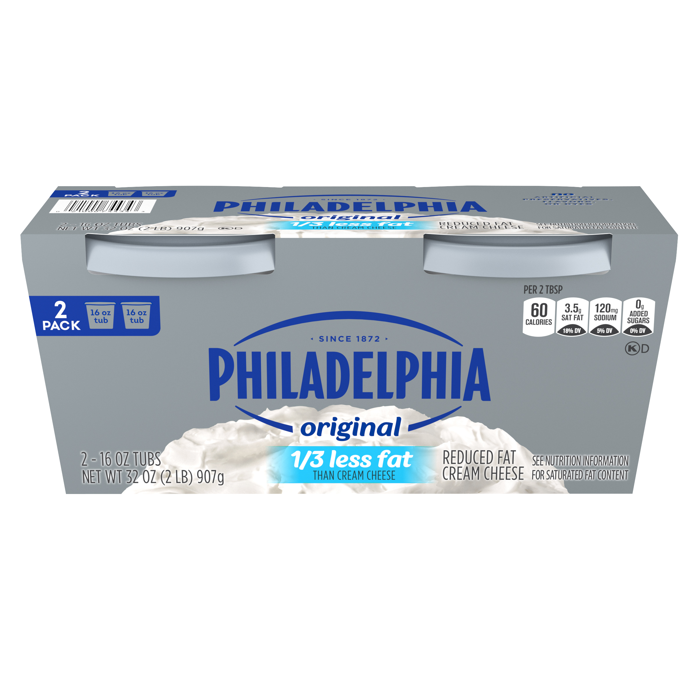 Reduced Fat Cream Cheese Spread with 1/3 Less Fat | Philadelphia