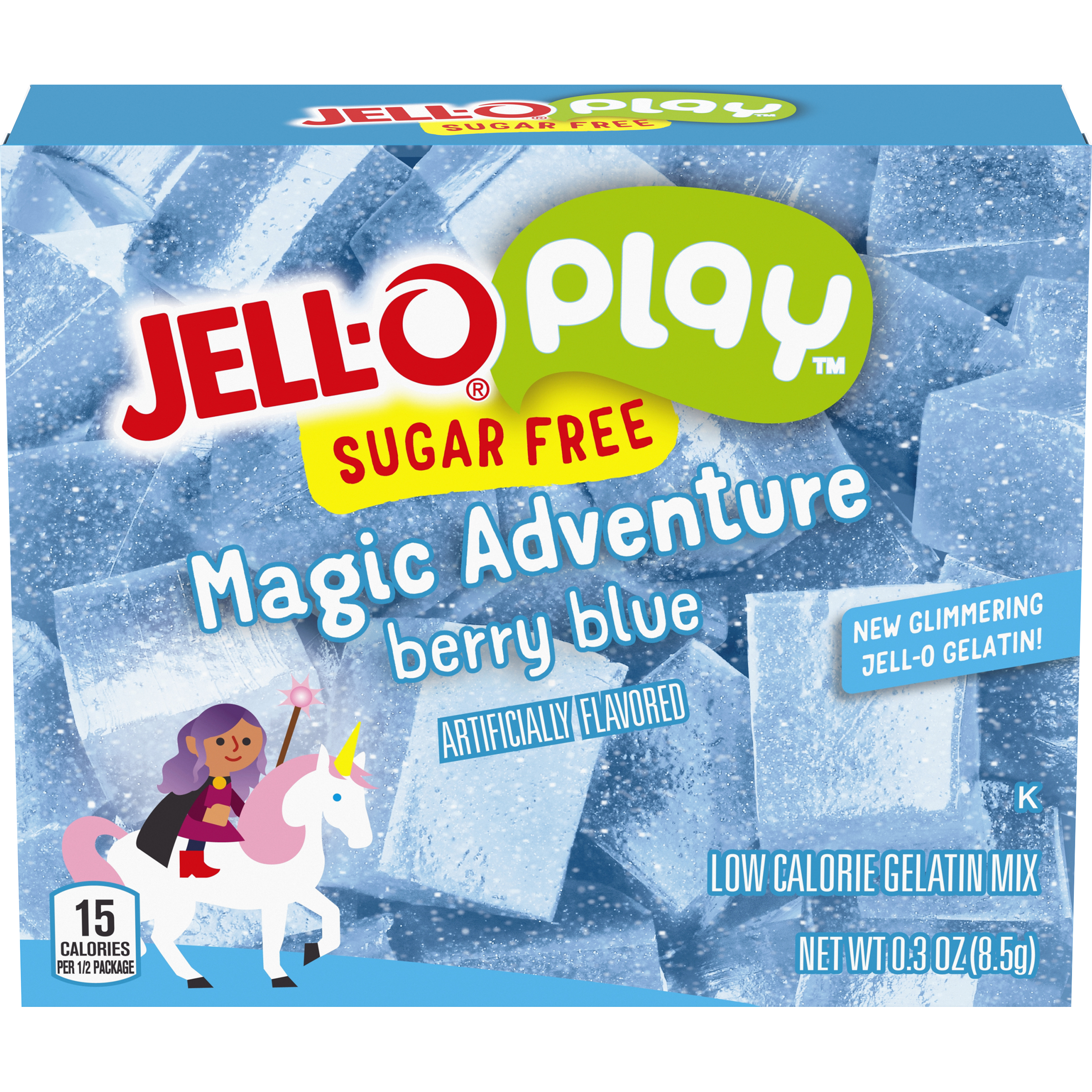 Play Sugar Free Magic Adventure Berry Blue Gelatin Mix | Jell-O