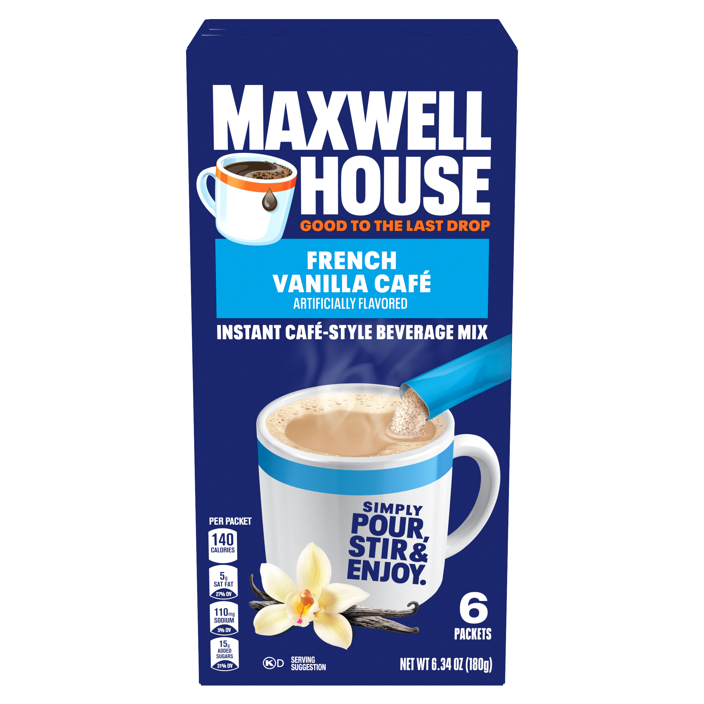 Vanilla Caramel Latte Café-Style Instant Coffee Beverage Mix