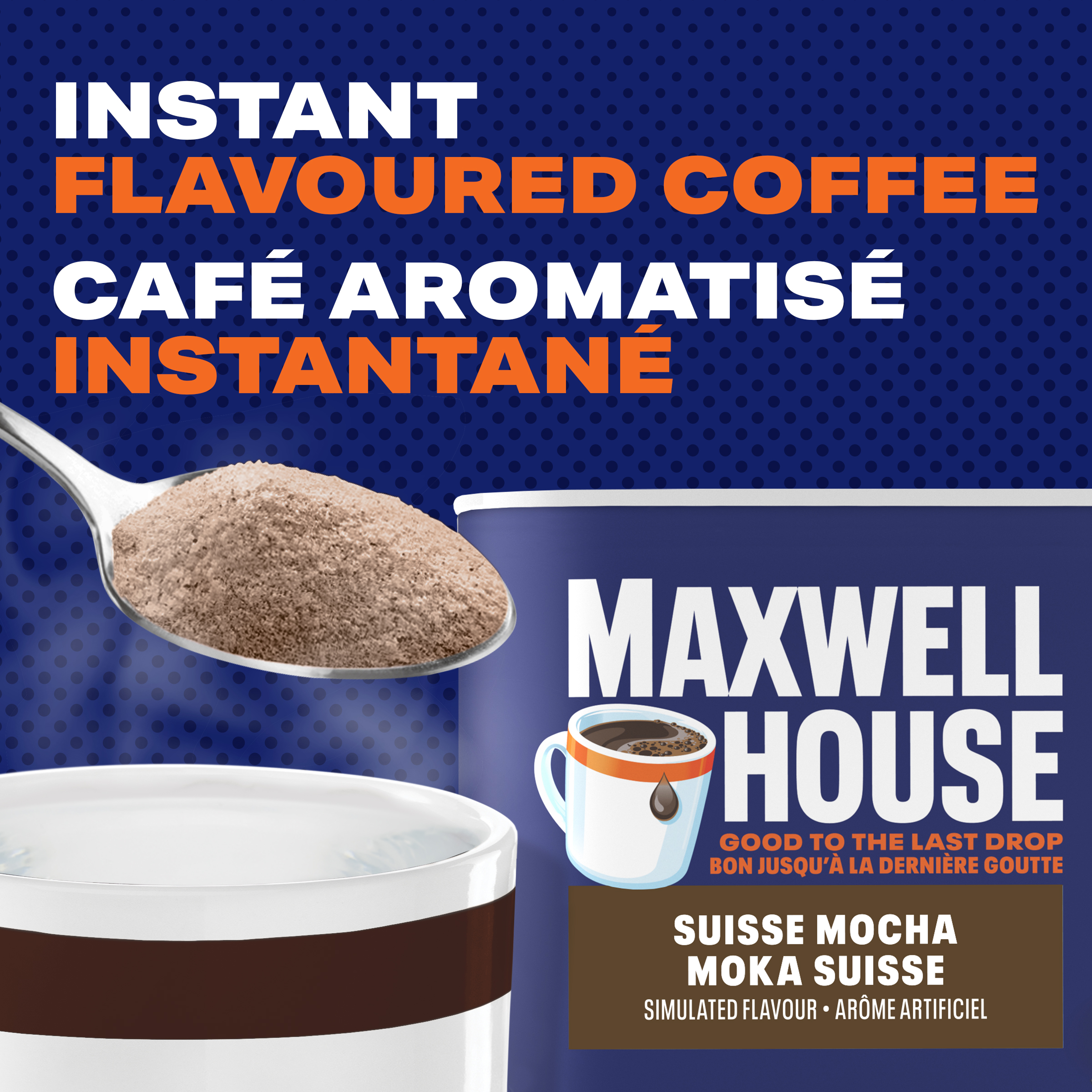 MOCAページ Suisse Mocha Instant Coffee Beverage Mix | Maxwell House | Canada