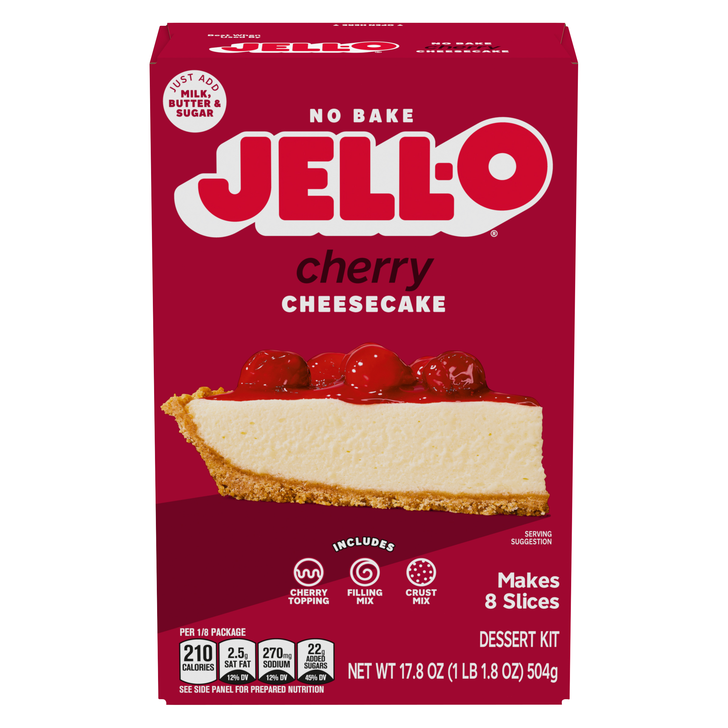 Cherry Cheesecake Dessert Kit with Cherry Topping, Filling Mix