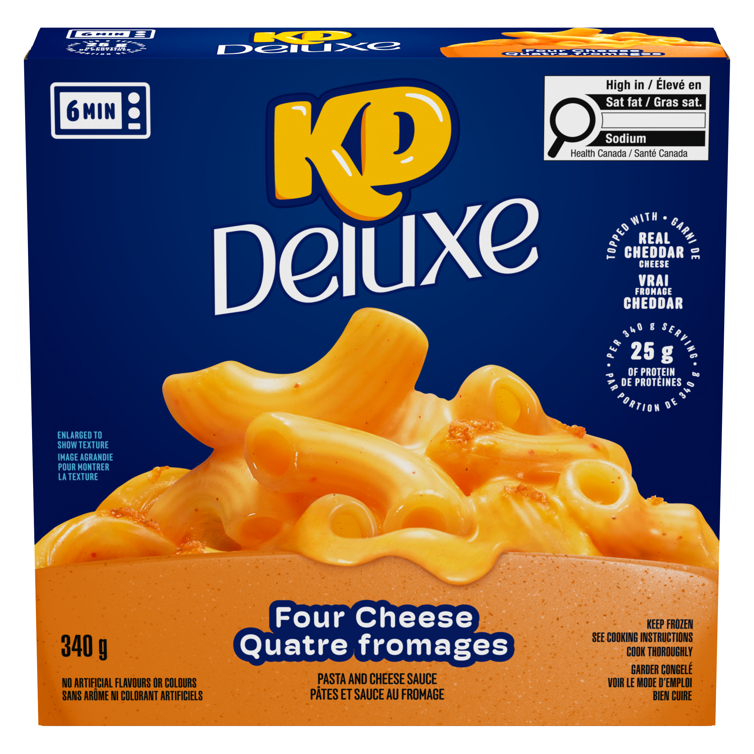 Kd Deluxe Four Cheese Macaroni And Cheese Frozen Dinner | KRAFT