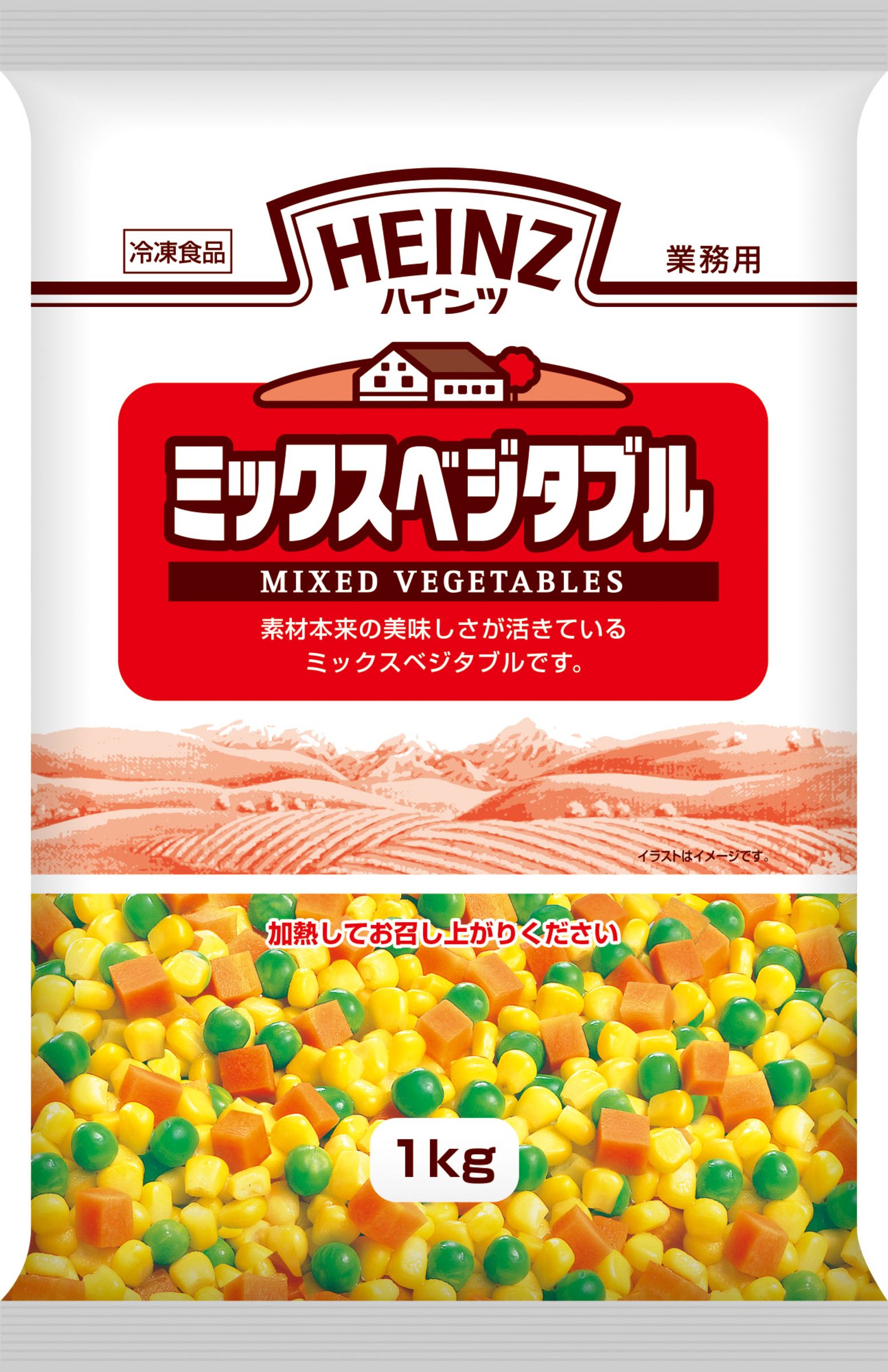 Heinz ハインツ ミックスベジタブル 「冷凍野菜」 1000g, 1000 g