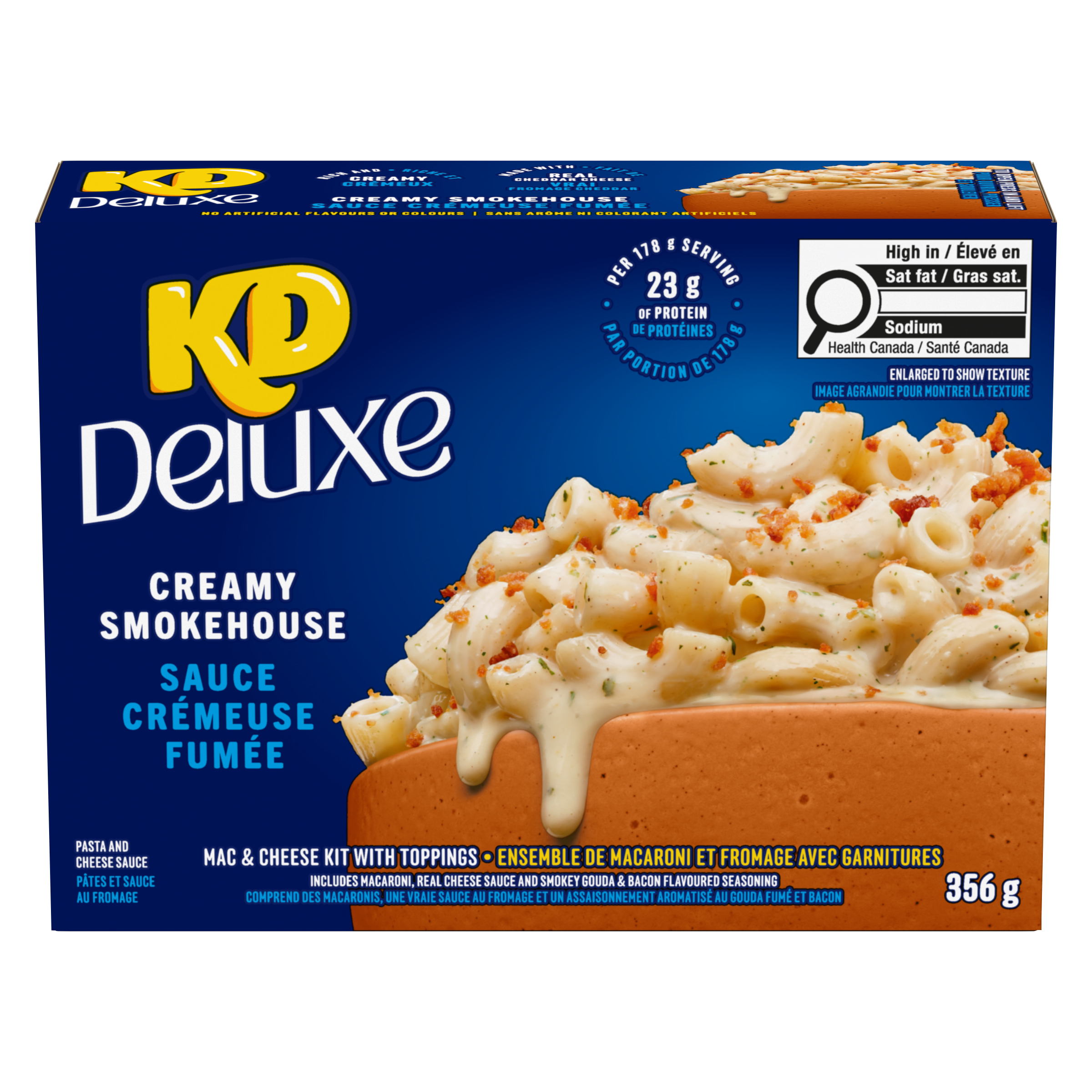 Kd Deluxe Creamy Smokehouse Macaroni & Cheese Kit With Toppings