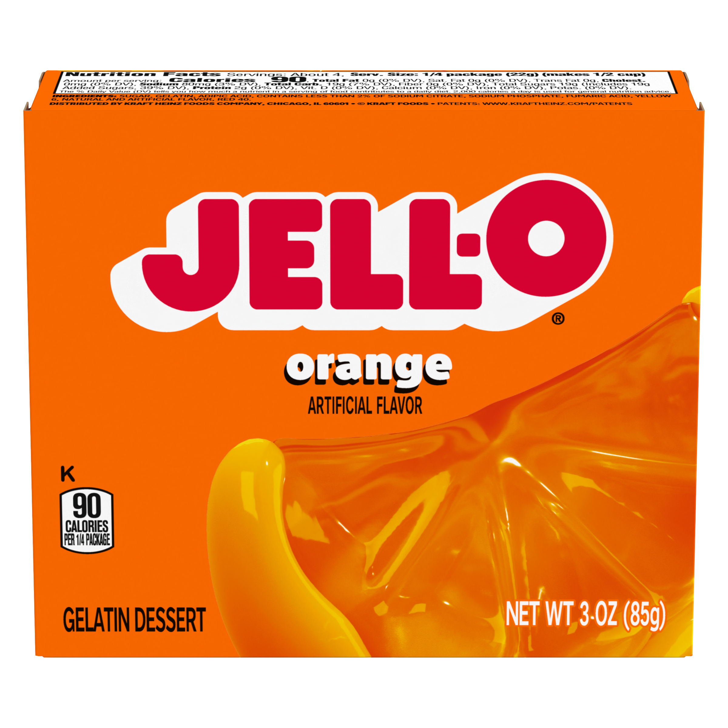 Orange Gelatin Dessert Mix | Jell-O | United States | Products