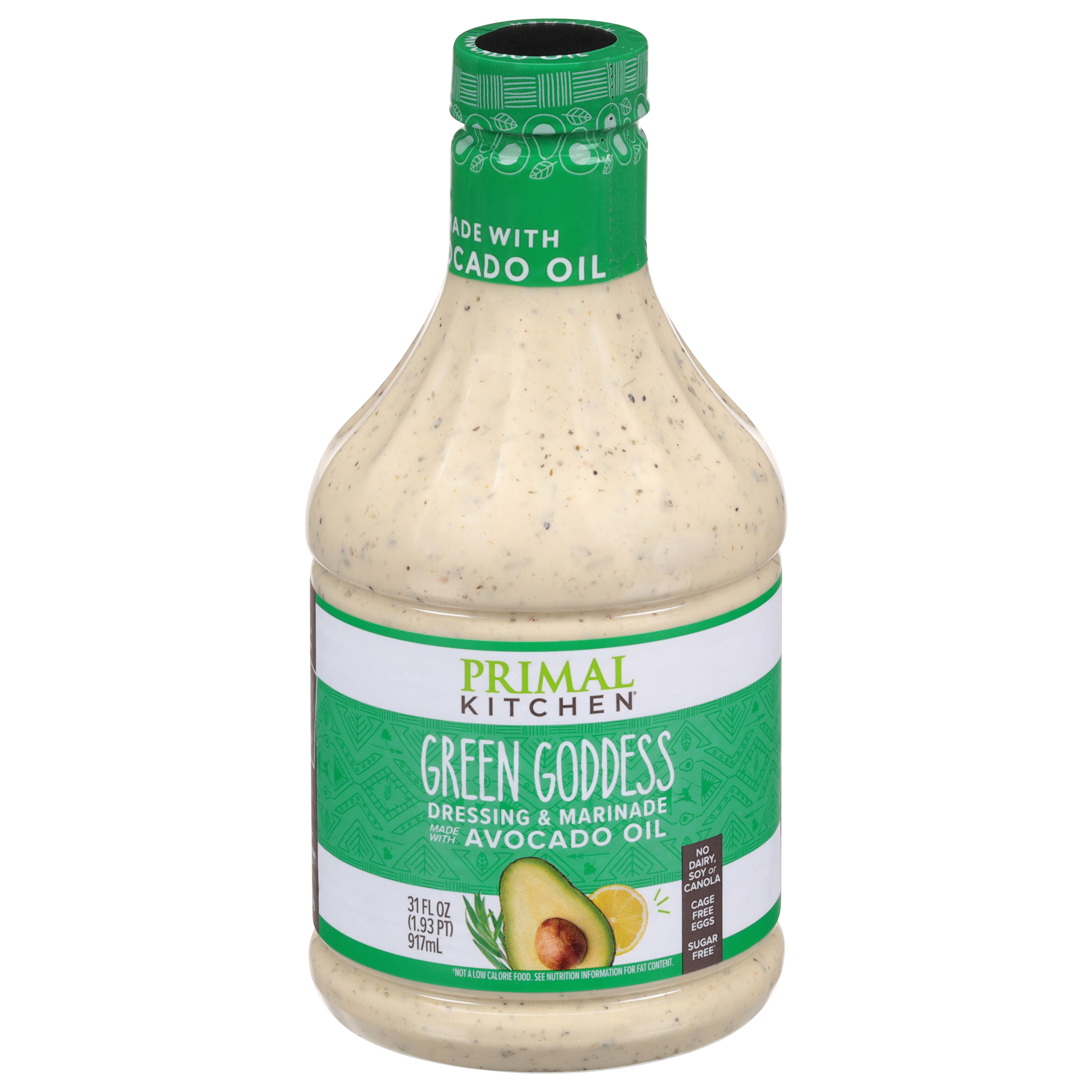 Primal Kitchen Green Goddess Dressing, 6/31 oz Case (Bottle), 1.45 GA |  Away From Home