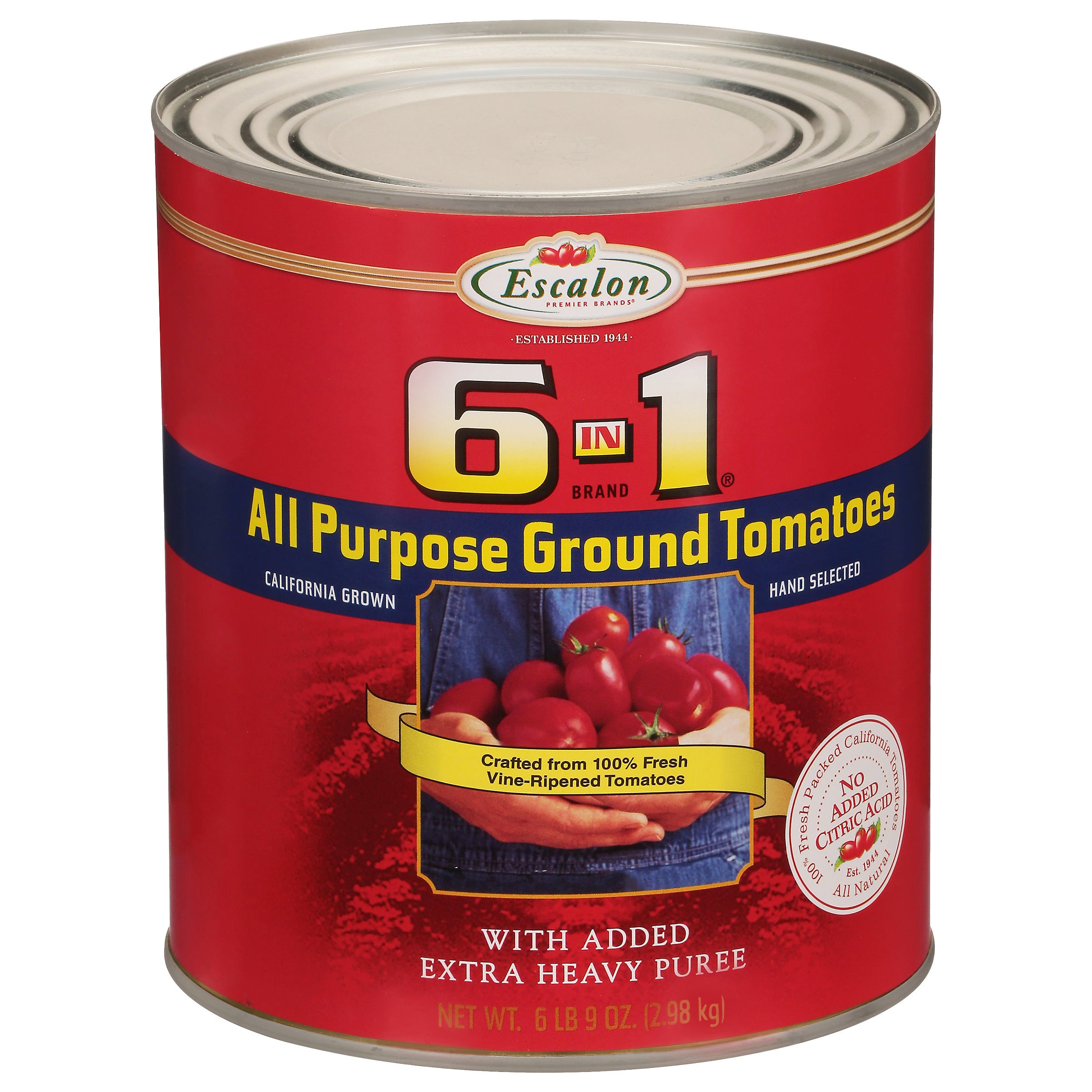 Escalon All Purpose Ground Tomatoes, 6/105 oz Case (Can), 39.37 LB