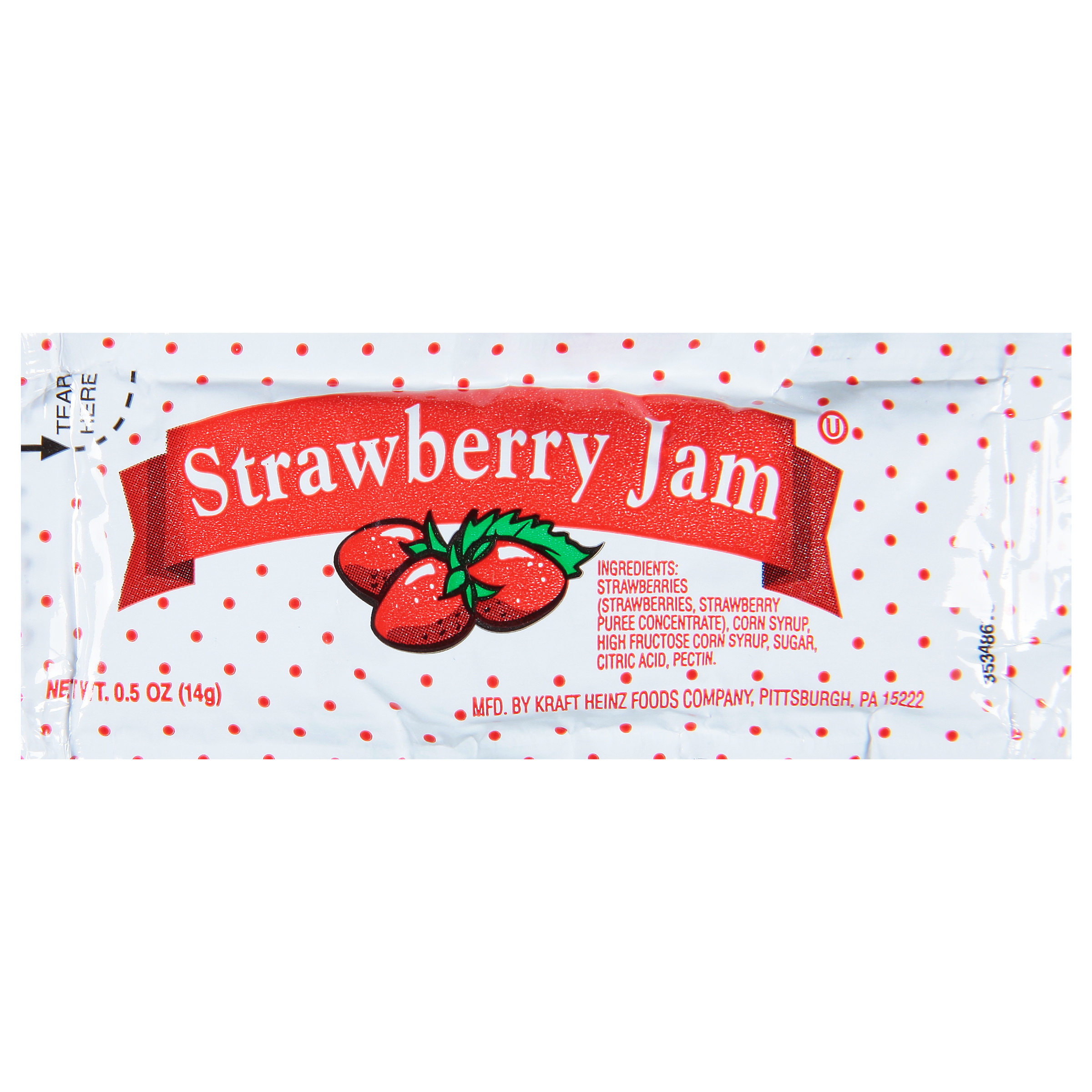 Ppi Strawberry Jam, 200/0.5 oz Case (Packet), 6.25 LB | Away From Home