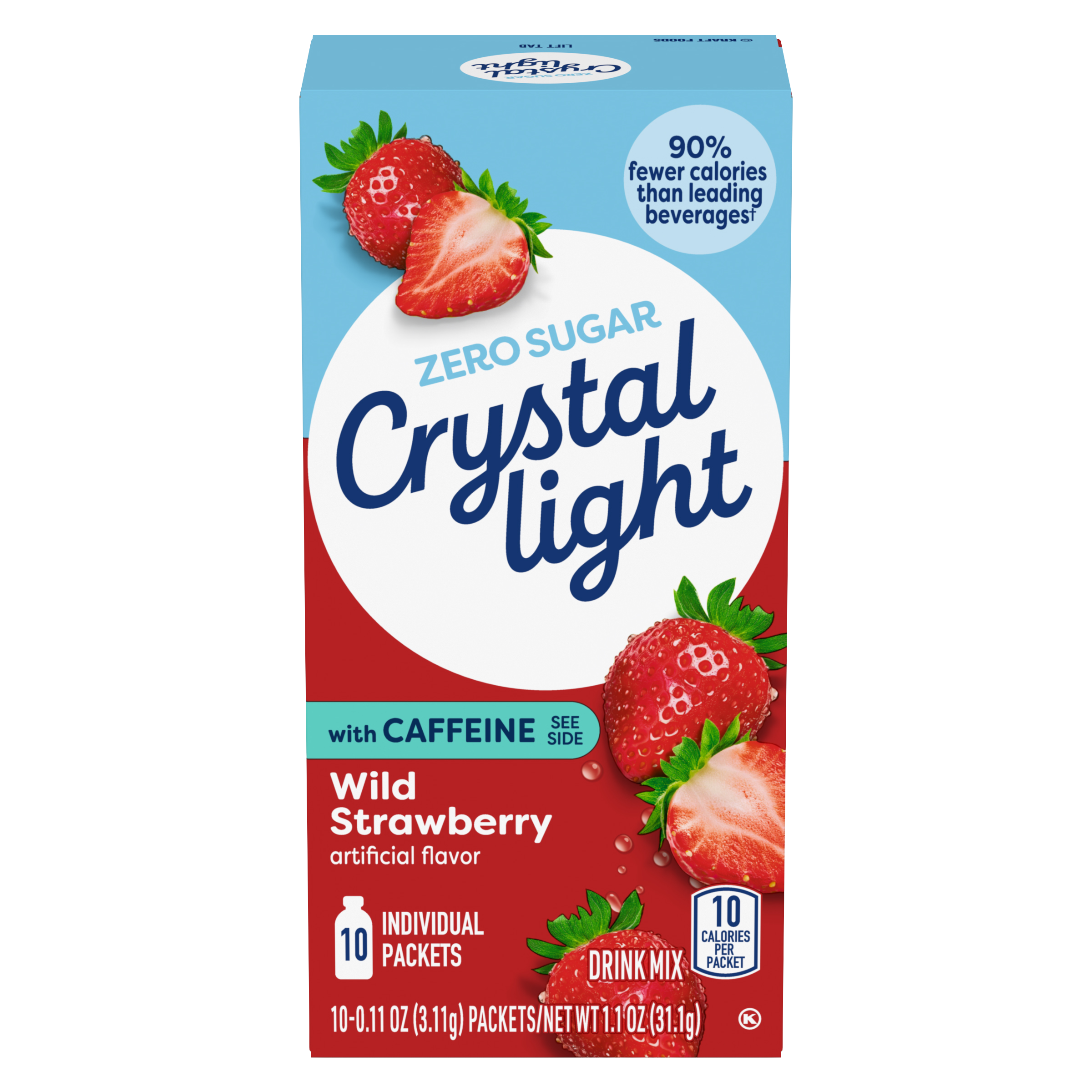 Wild Strawberry Artificially Flavored Powdered Drink Mix with