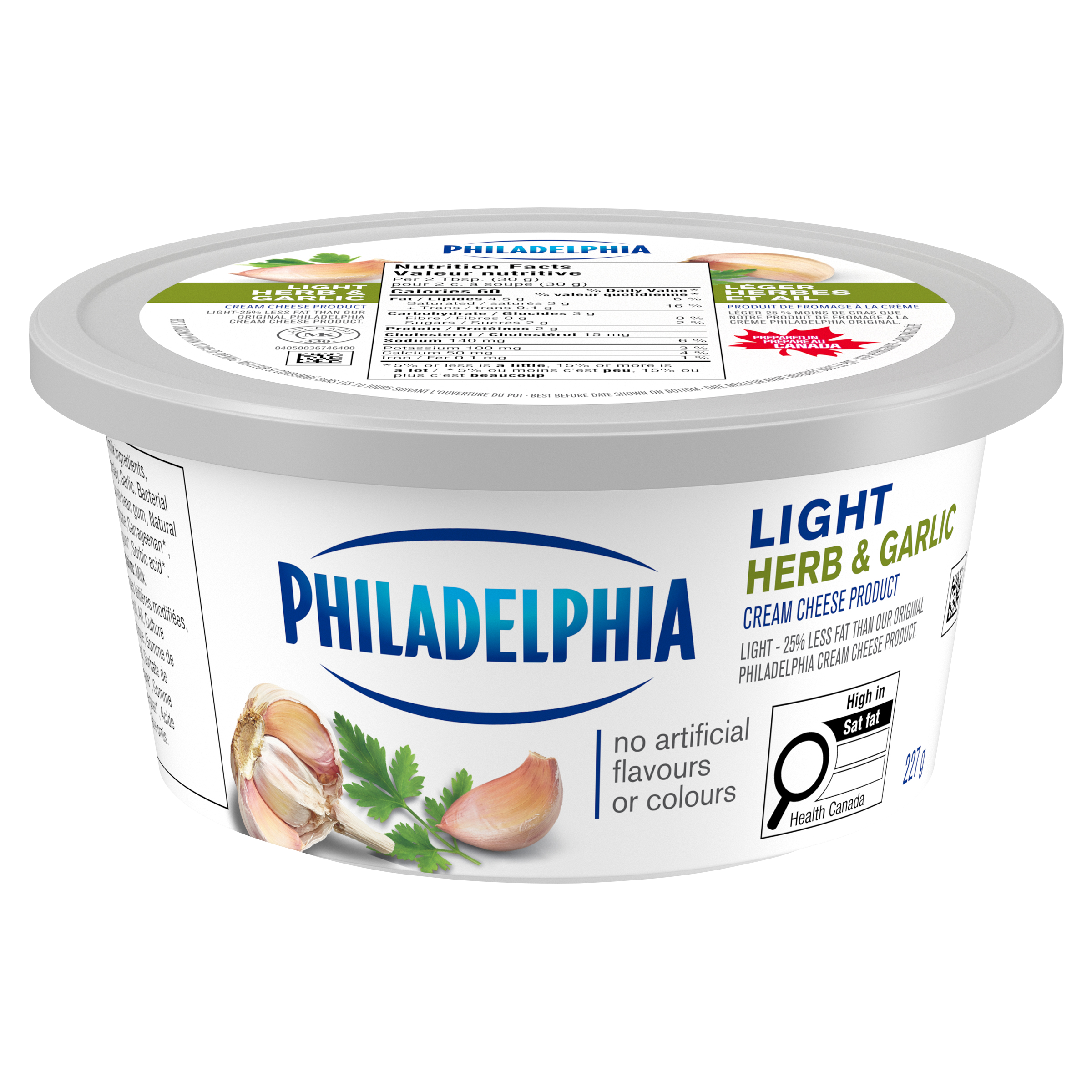 Light Herb & Garlic Cream Cheese Product | Philadelphia | Canada