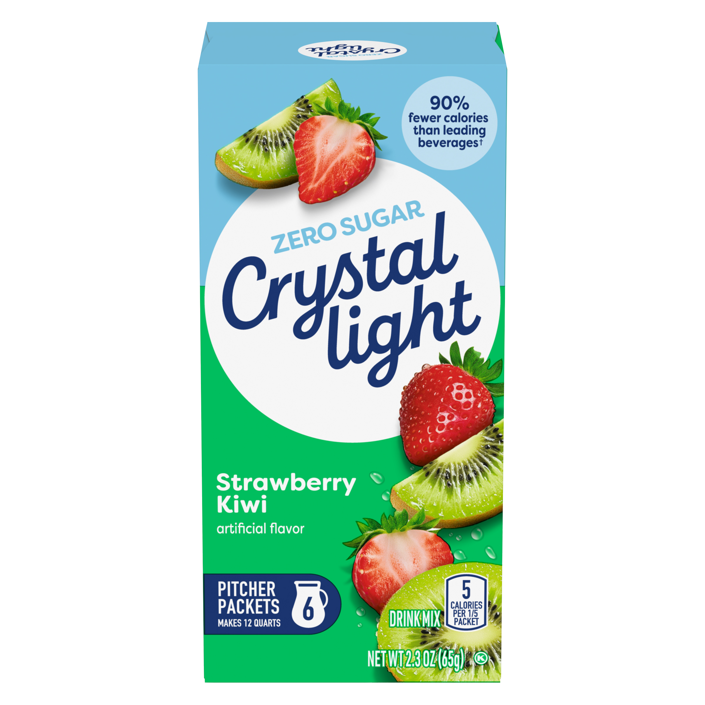 Strawberry Kiwi Artificially Flavored Powdered Drink Mix | Crystal