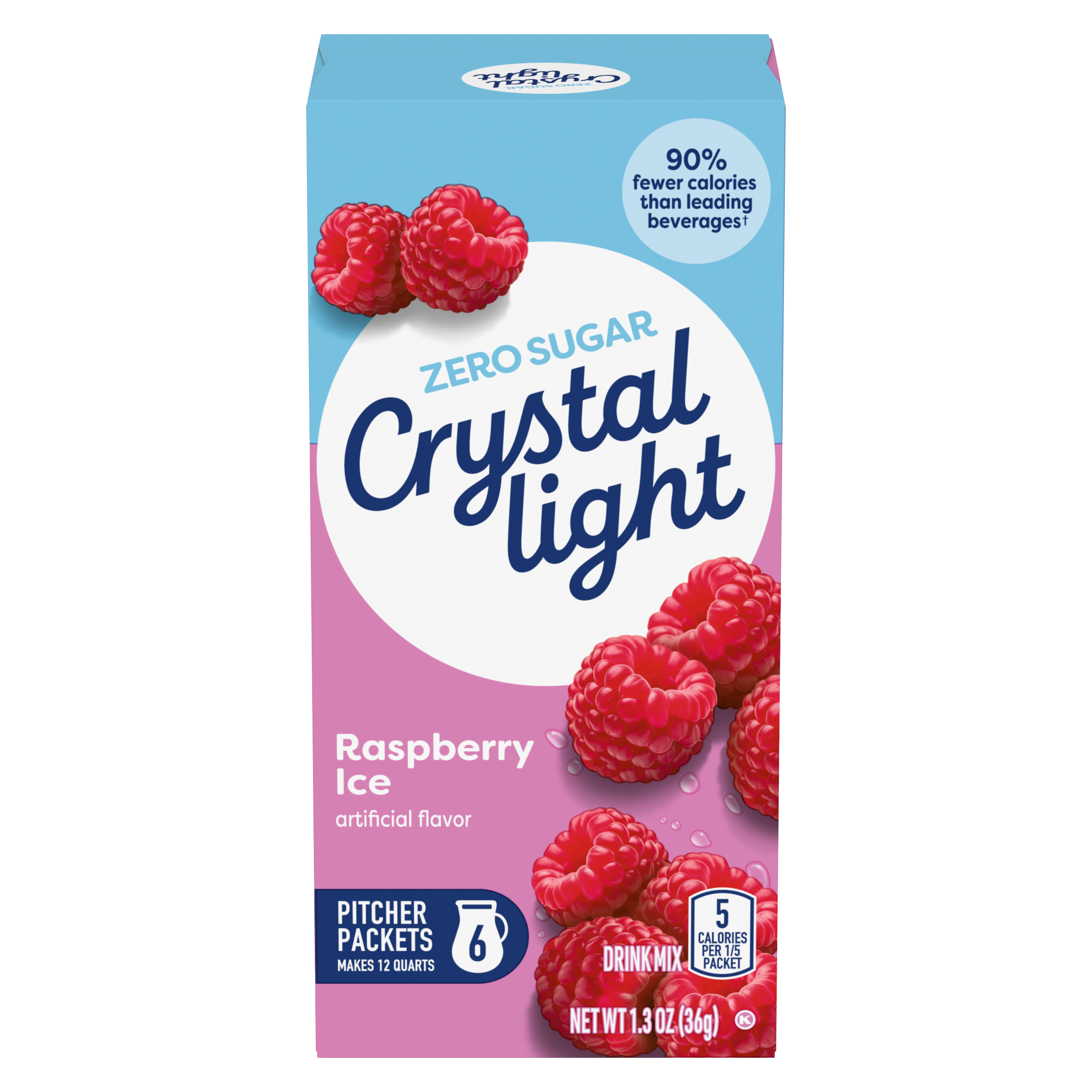 Raspberry Ice Artificially Flavored Powdered Drink Mix | Crystal