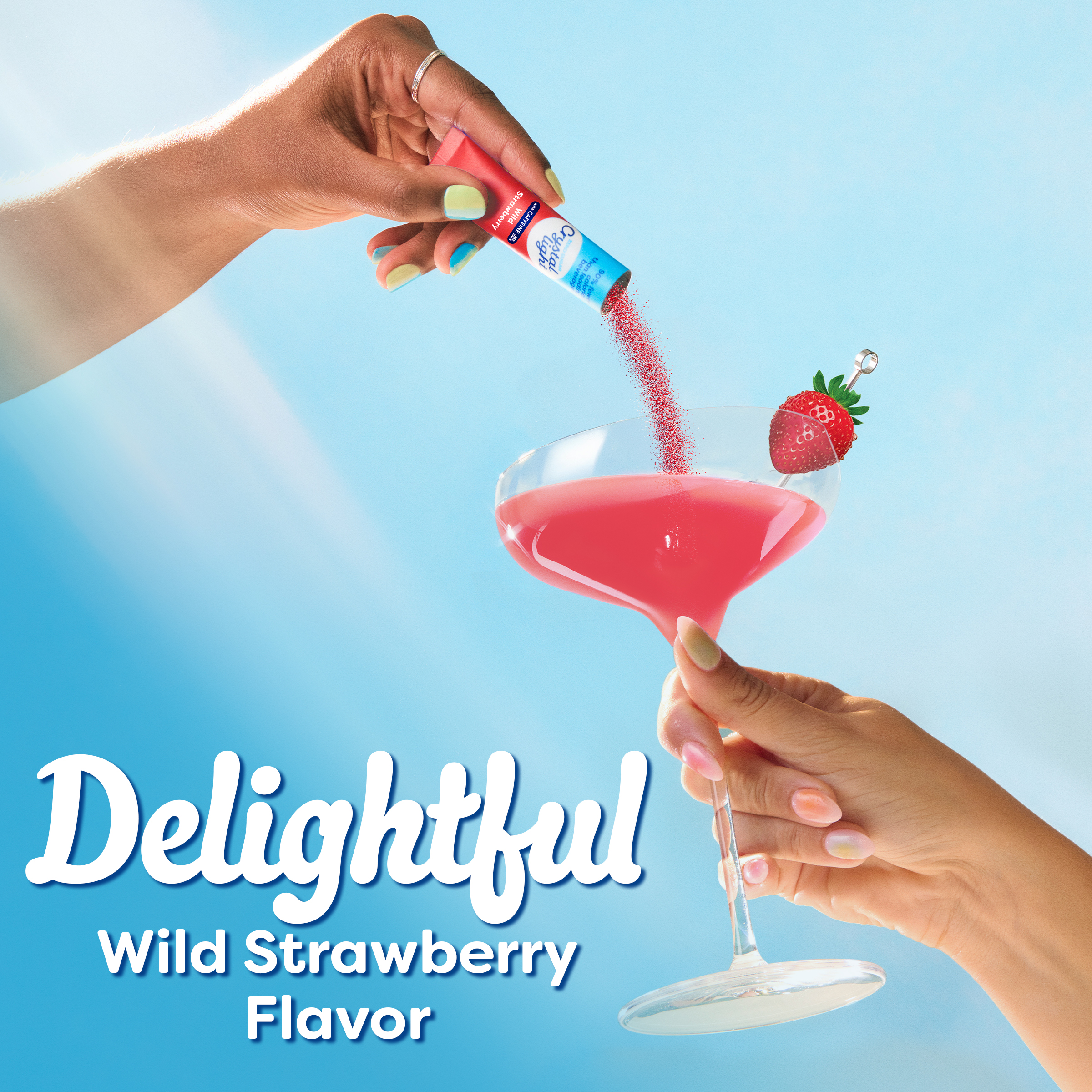  WILD STRAWBERRY 9セット Wild Strawberry Powdered Drink Mix with Caffeine | Crystal Light