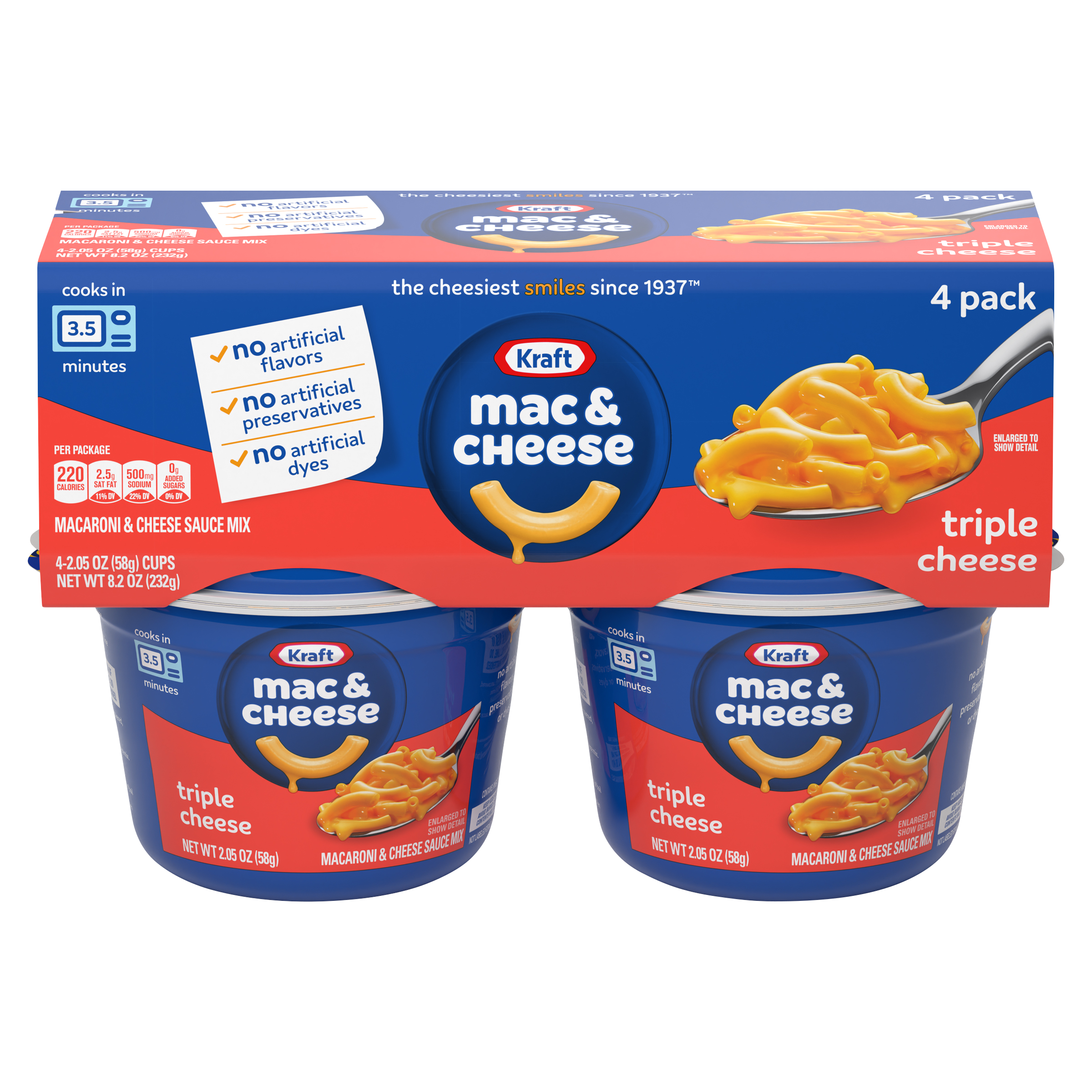 Triple Cheese Mac & Cheese Macaroni and Cheese Dinner | KRAFT MAC