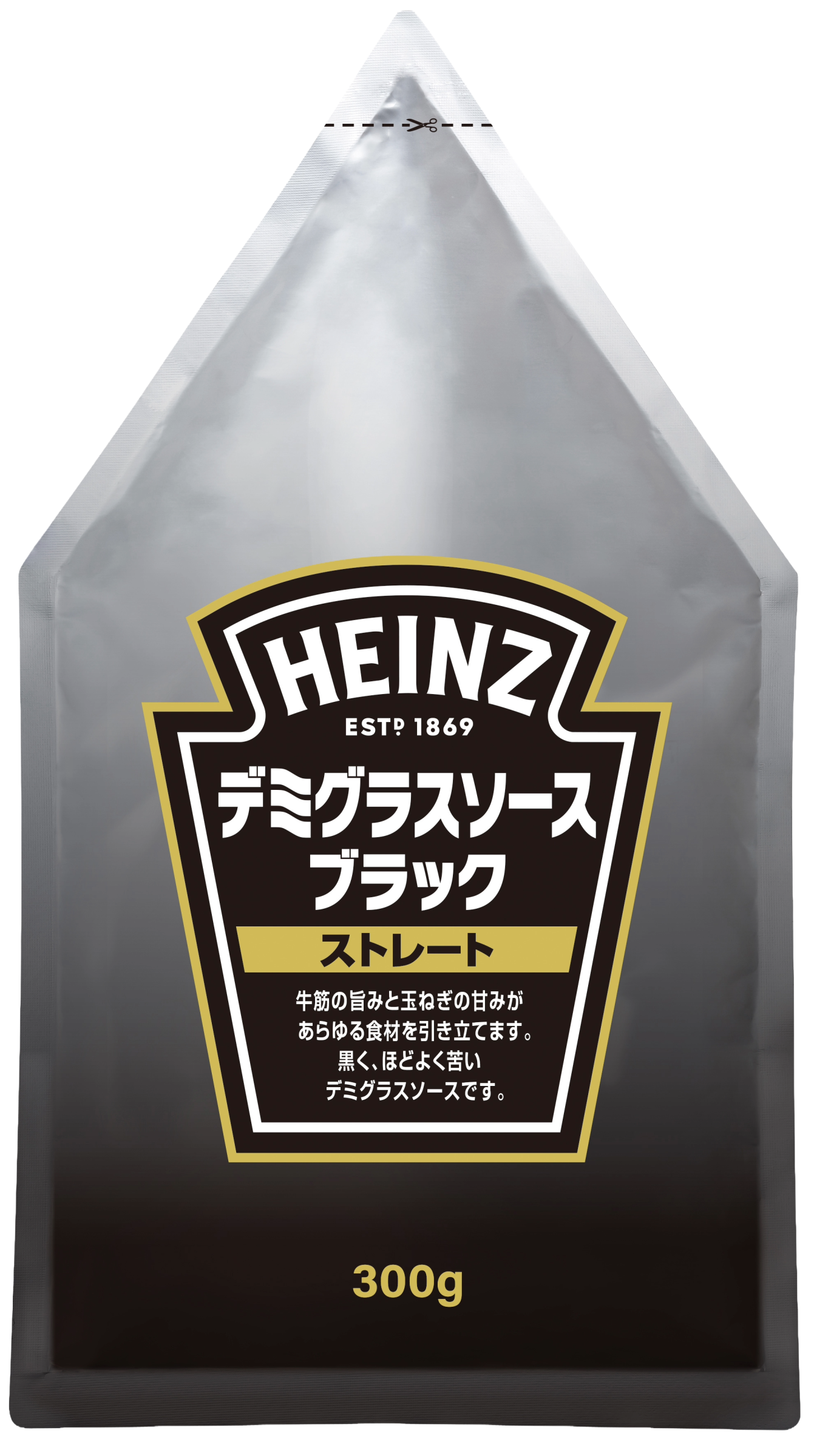 3.9キロ　ハインツ　デミグラスソース　ブラック　ソース　業務用　大容量　カレー Heinz ハインツ デミグラスソースブラック ストレート 300g, 300 g