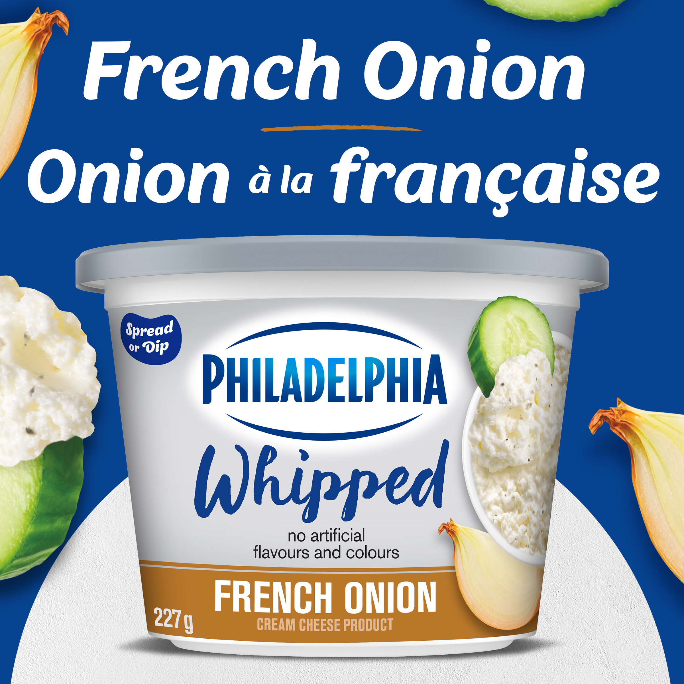 Whipped Cream Cheese Product, For Spreading Or Dipping, French