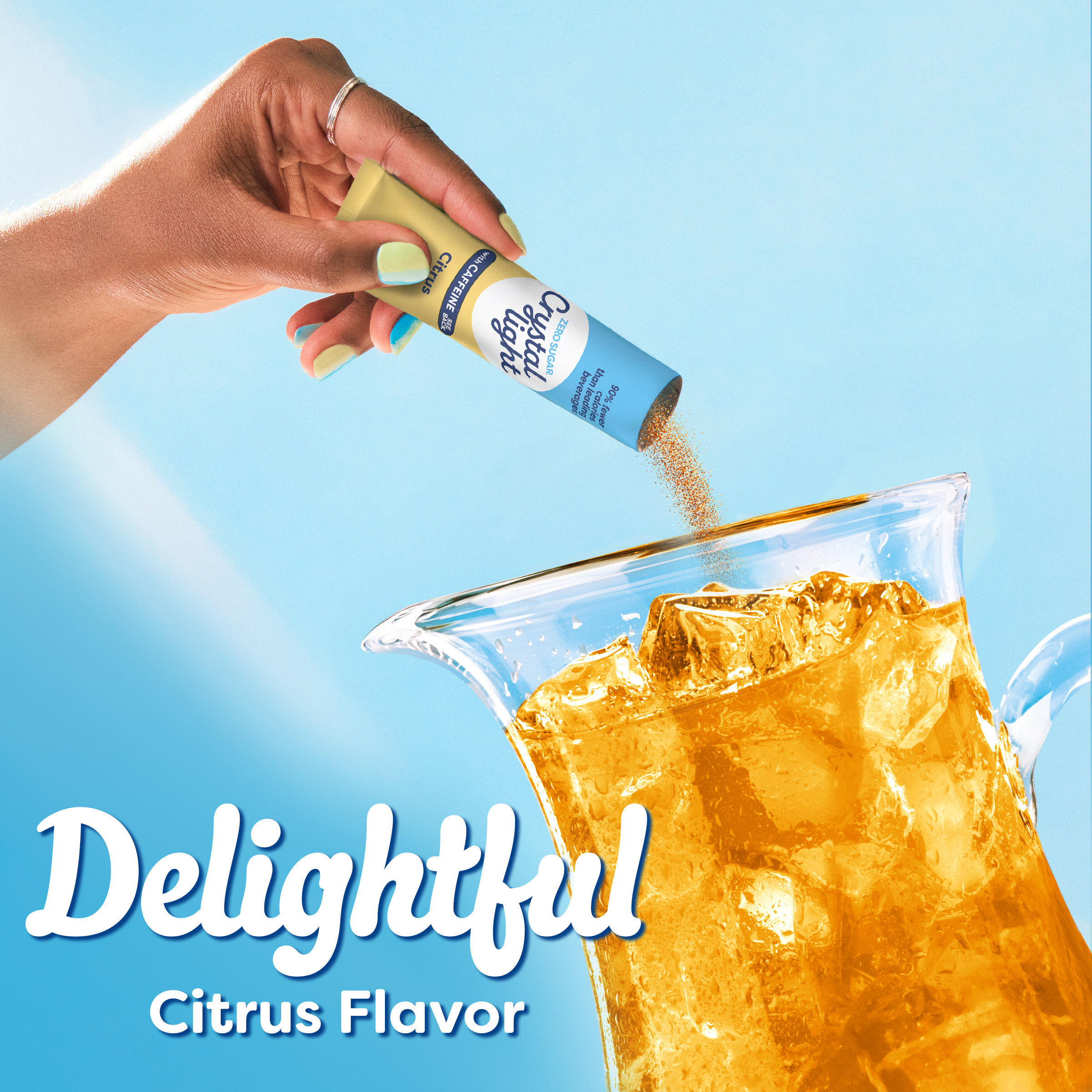Citrus Naturally Flavored Powdered Drink Mix with Caffeine