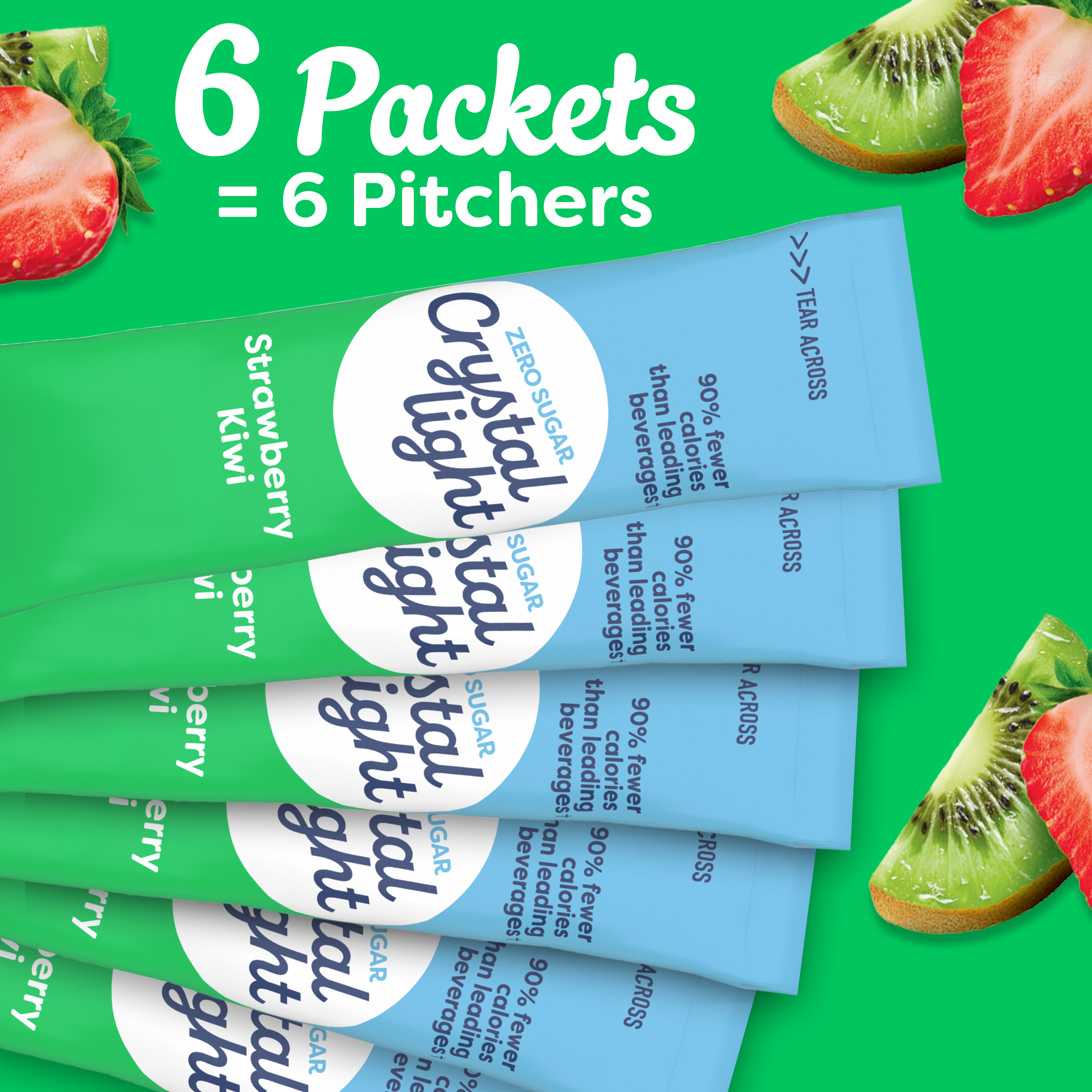 Strawberry Kiwi Artificially Flavored Powdered Drink Mix | Crystal