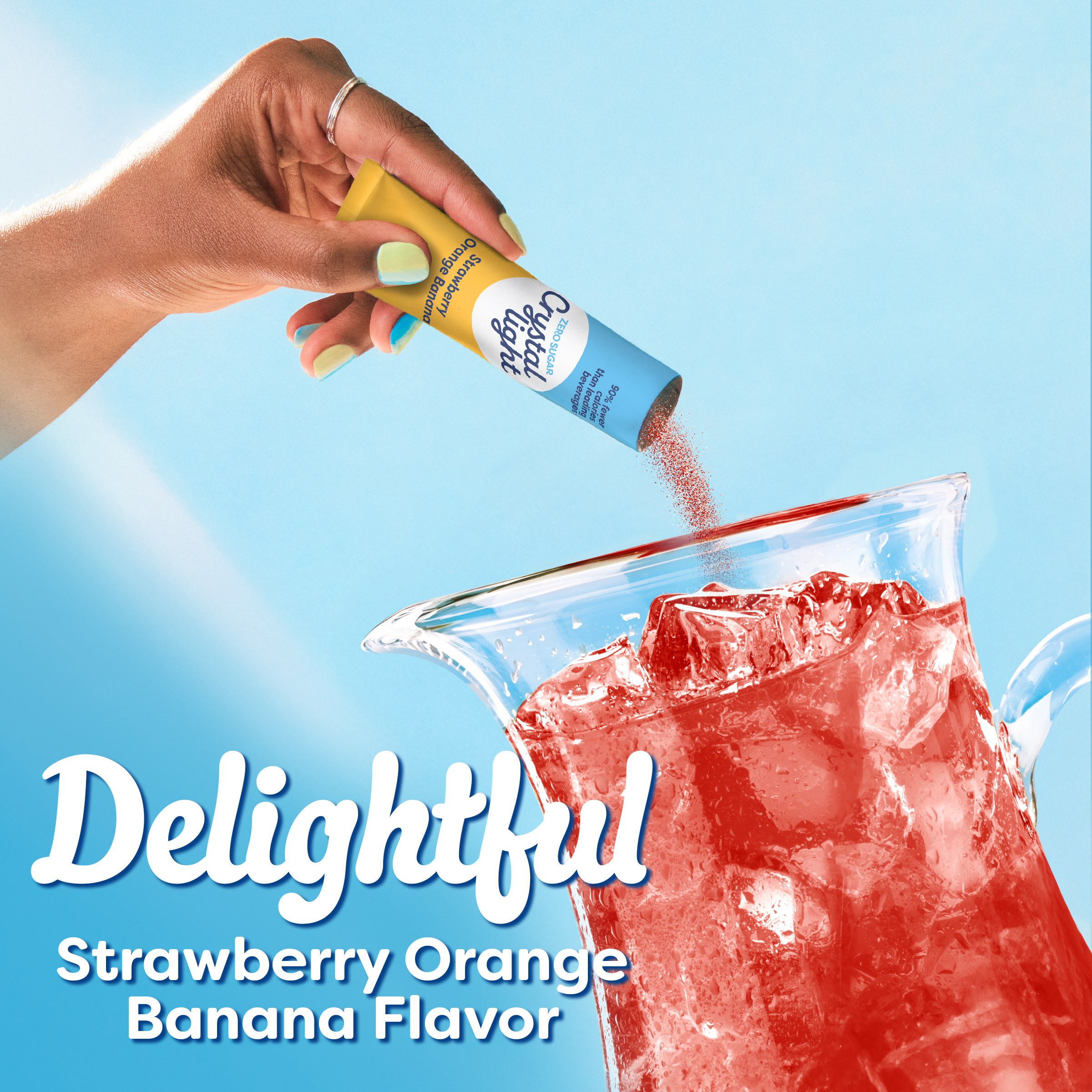 Strawberry Orange Banana Artificially Flavored Powdered Drink Mix