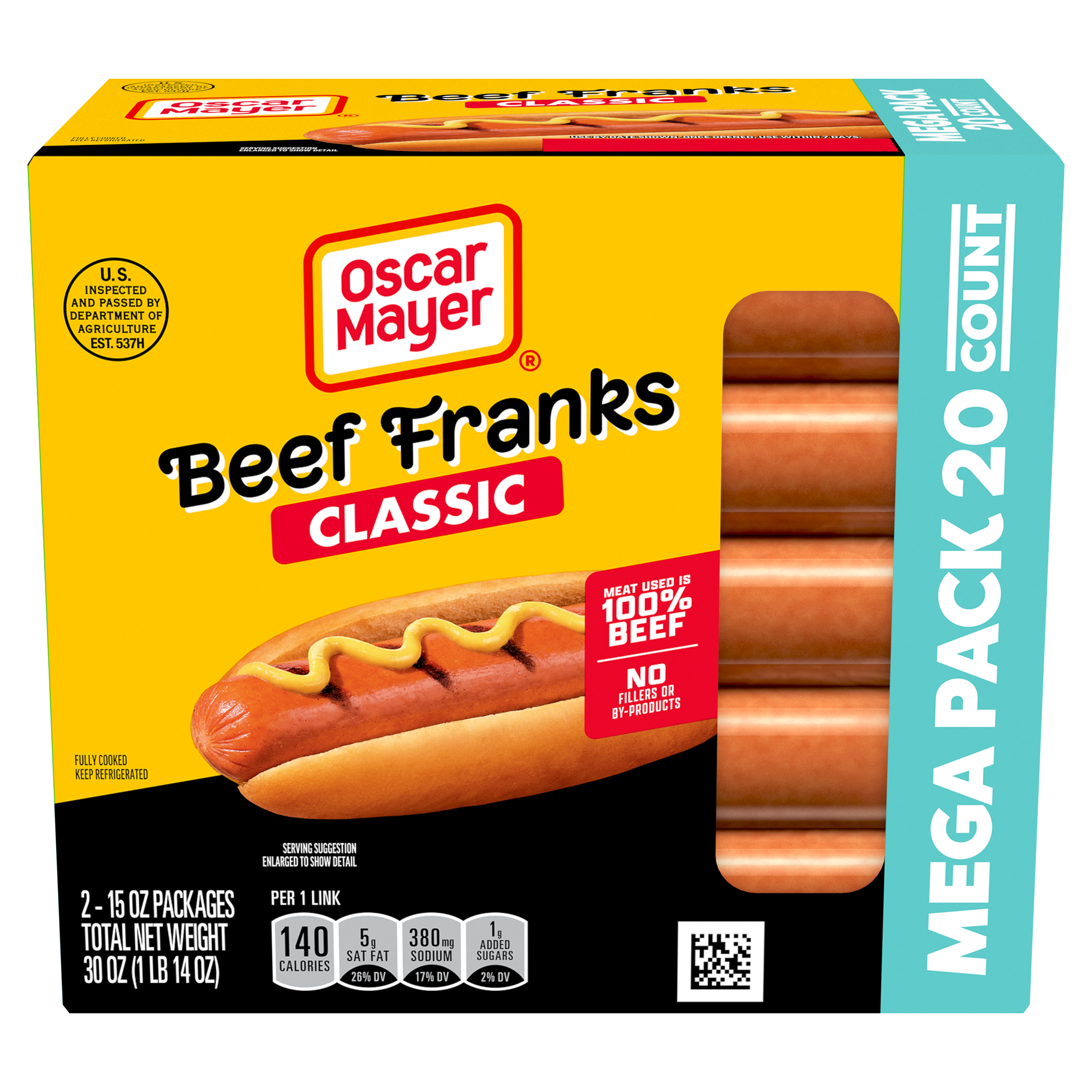 Classic Beef Franks Hot Dogs | Oscar Mayer