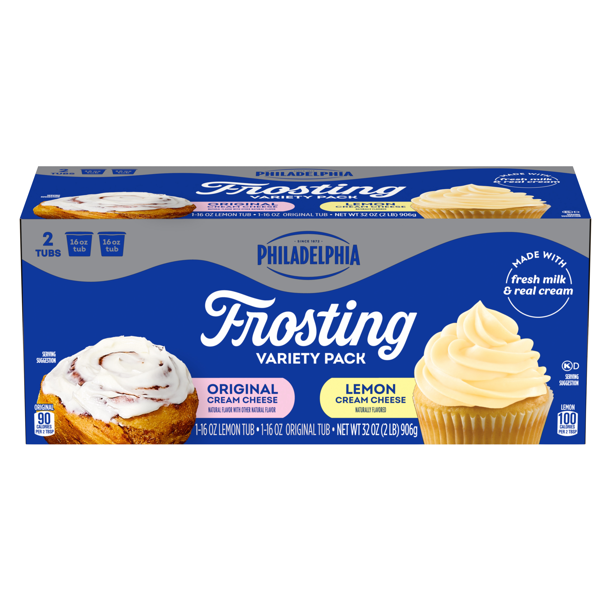 Cream Cheese Frosting Multipack, Original and Lemon Flavored