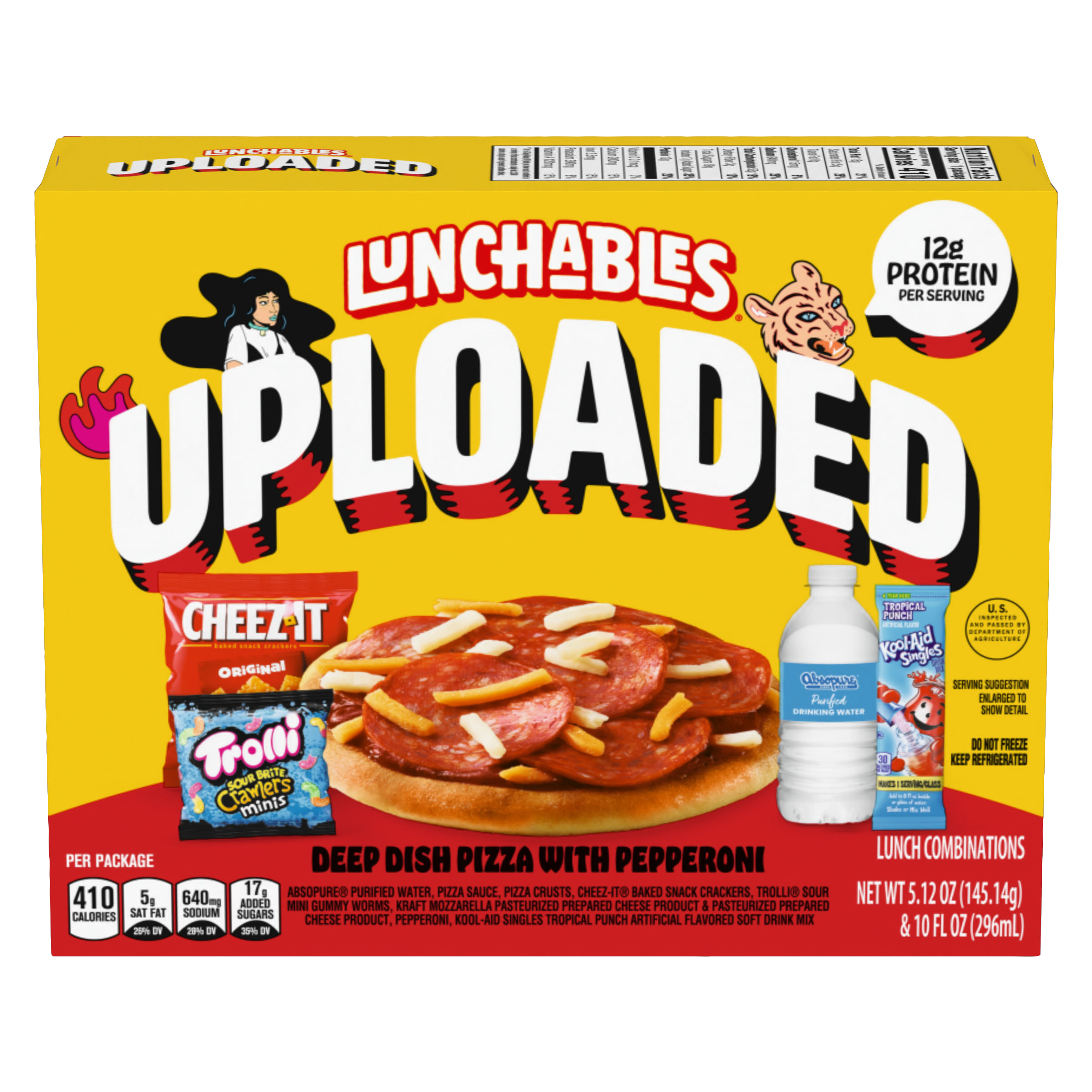 Uploaded Deep Dish Pizza with Pepperoni Snack Kit | Lunchables