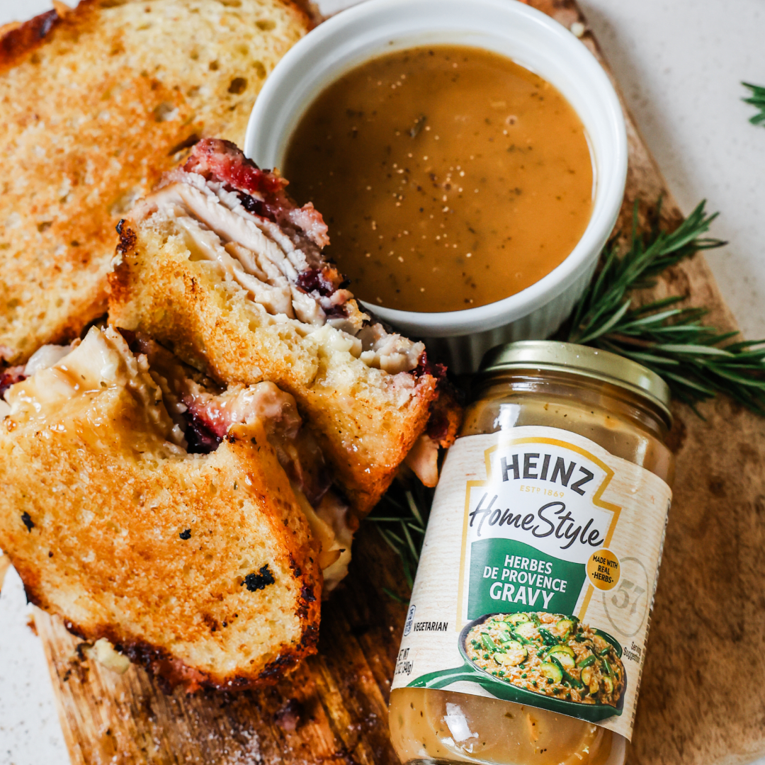 Turkey, Brie, and Cranberry Grilled Cheese | Heinz