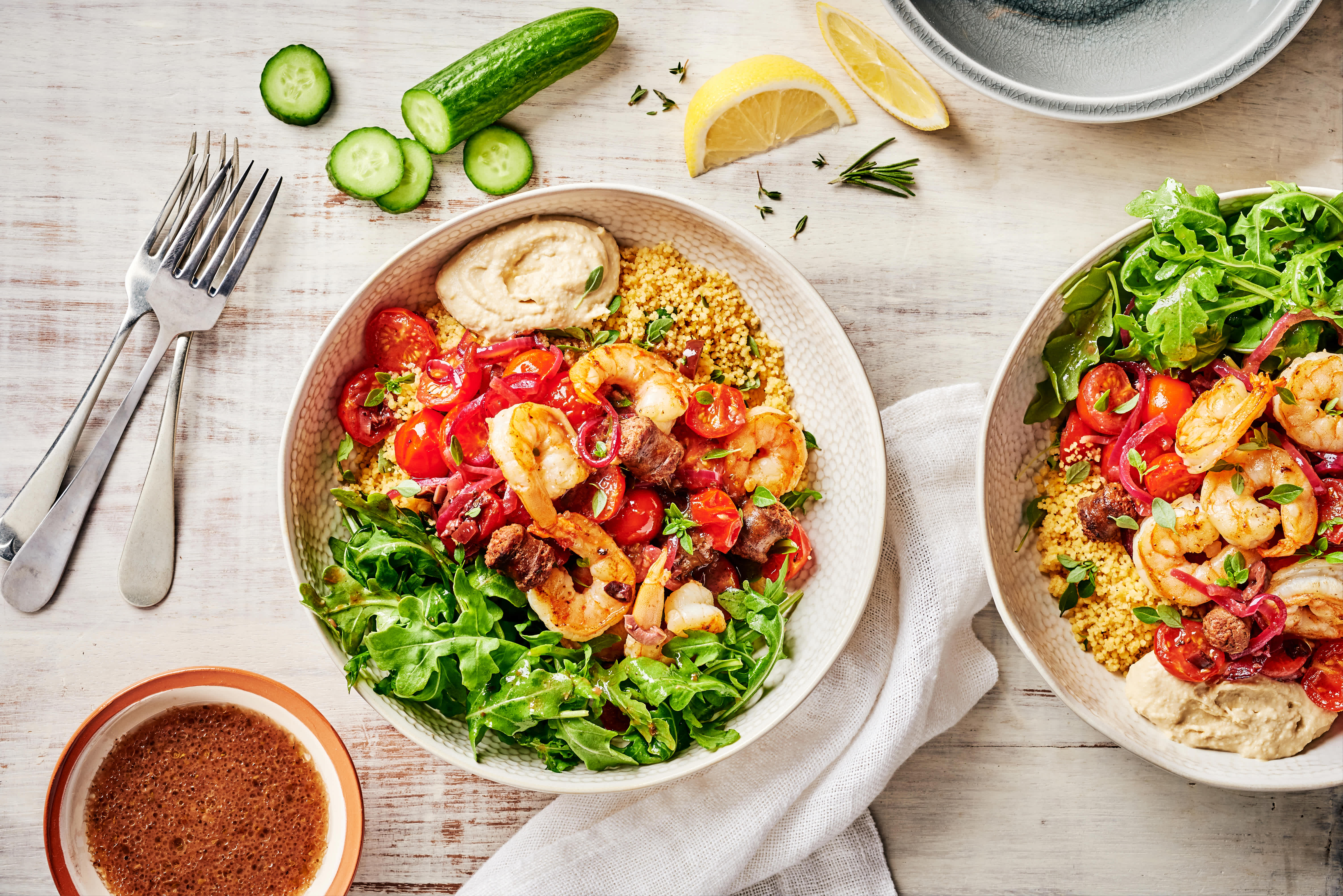 Mediterranean shrimp bowls | Pure | Canada | Recipes - Kraft Heinz