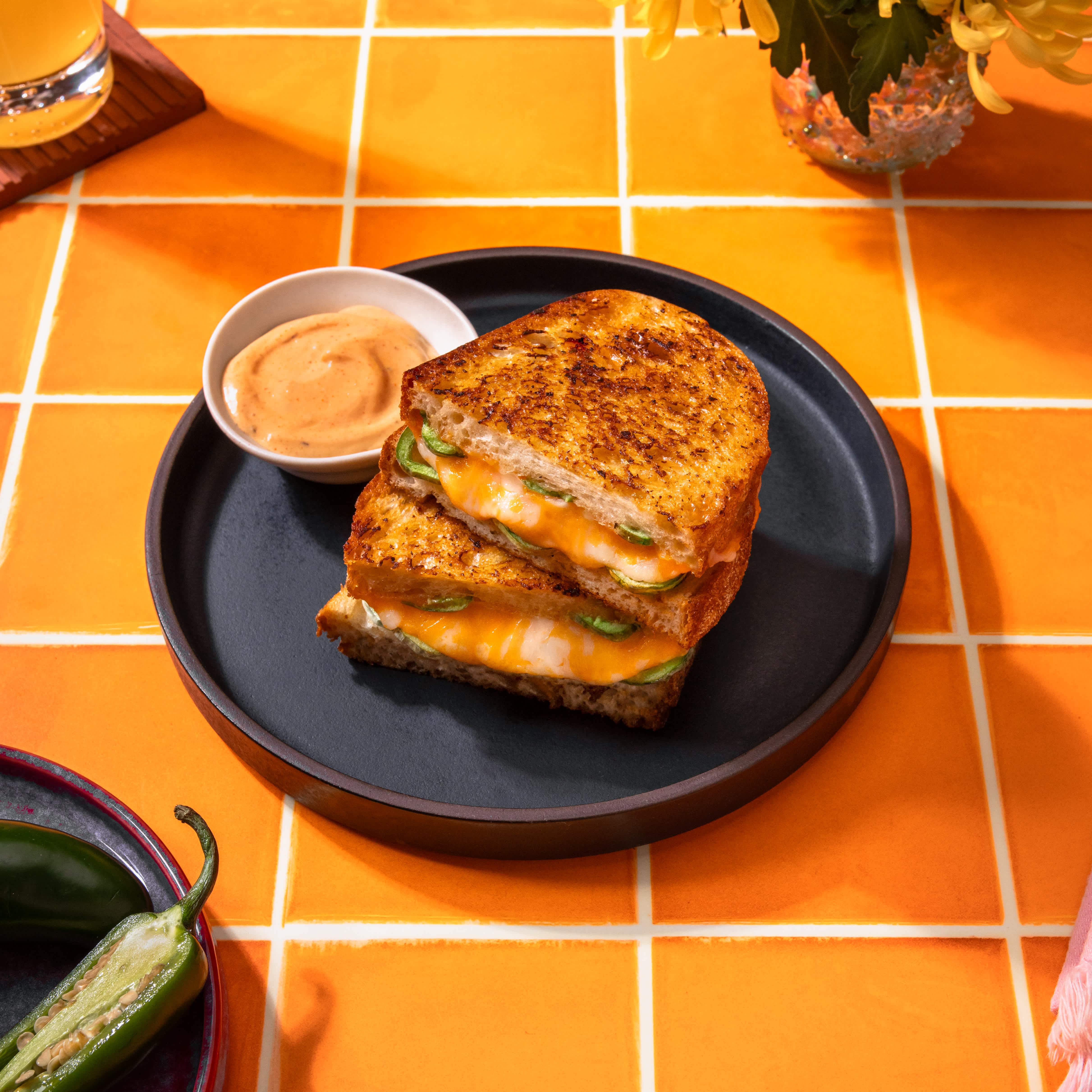 Elote Grilled Cheese Sandwich | Heinz