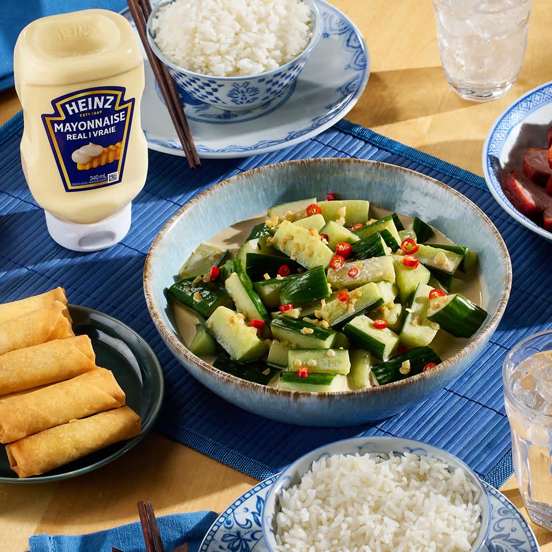 Salade de concombre rafraîchissante