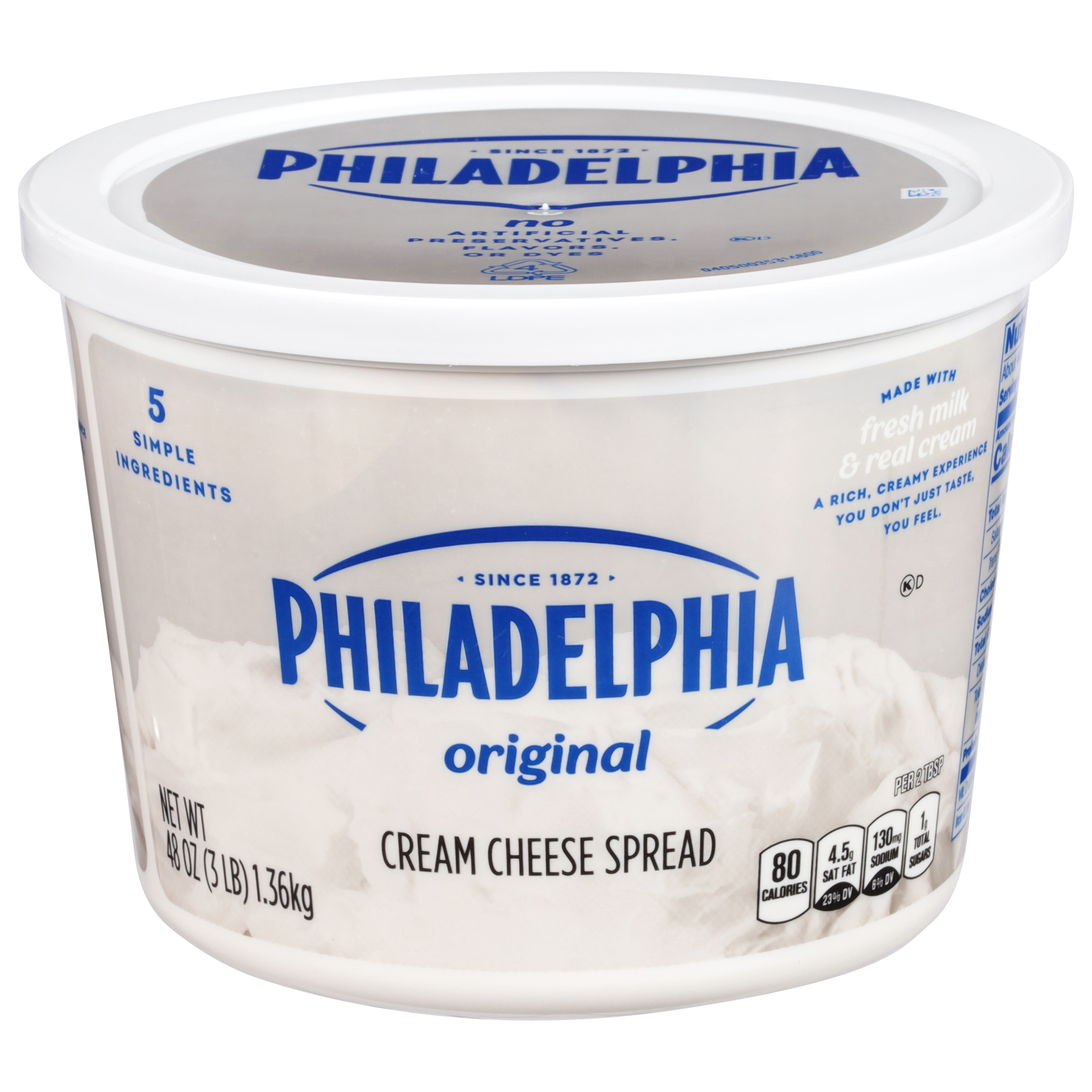 Philadelphia Original Cream Cheese Spread, Tub Original