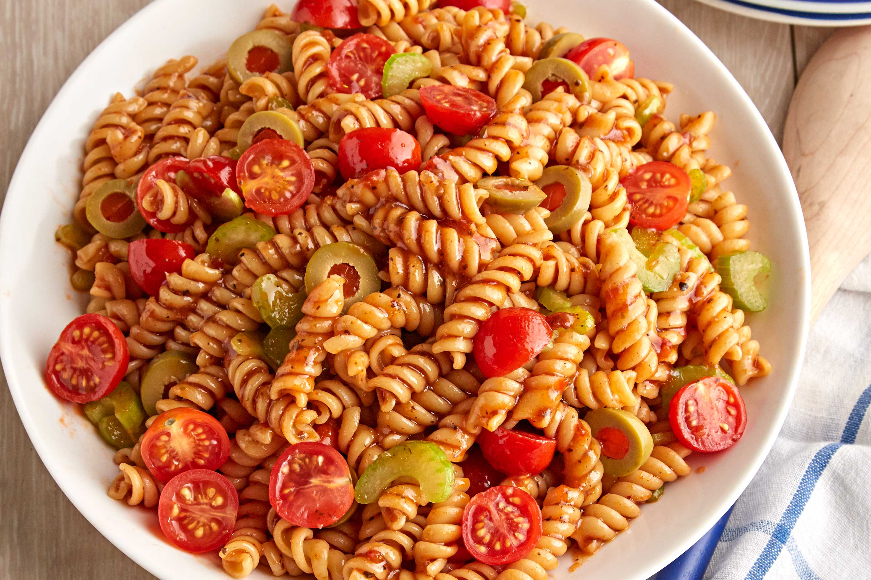 red pasta salad dressing Macaroni Salad