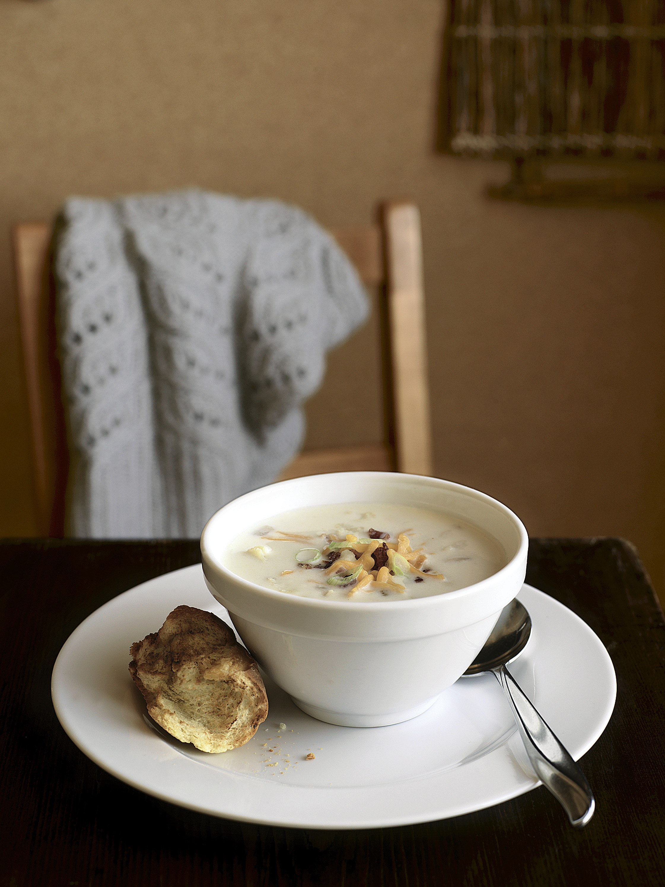 Four Chowder Four-Cheese Potato Chowder with Bacon Crumble | United States | Recipes ...