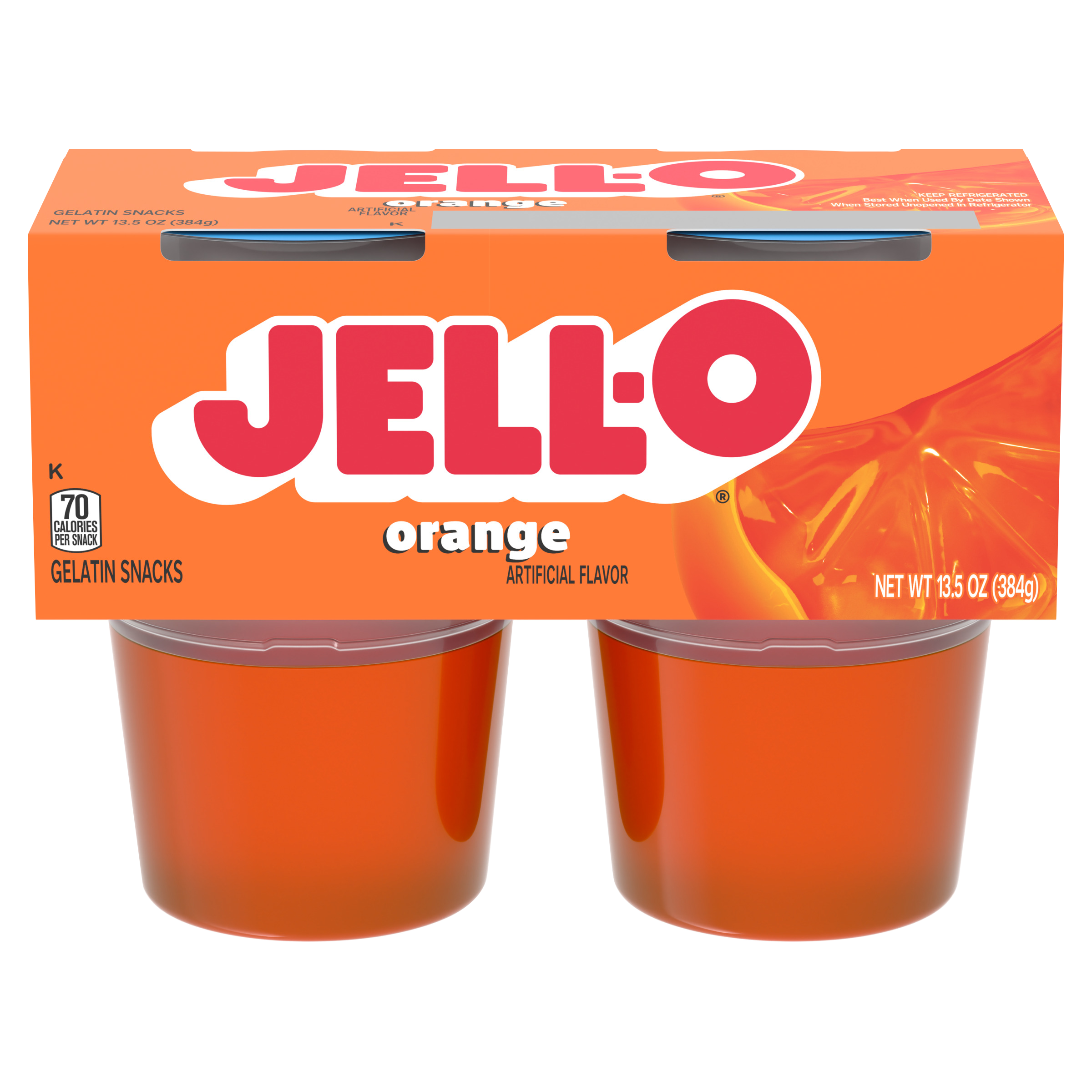 Jell-O Peach Gelatin Dessert 85g - American Import, Makes 4 Servings