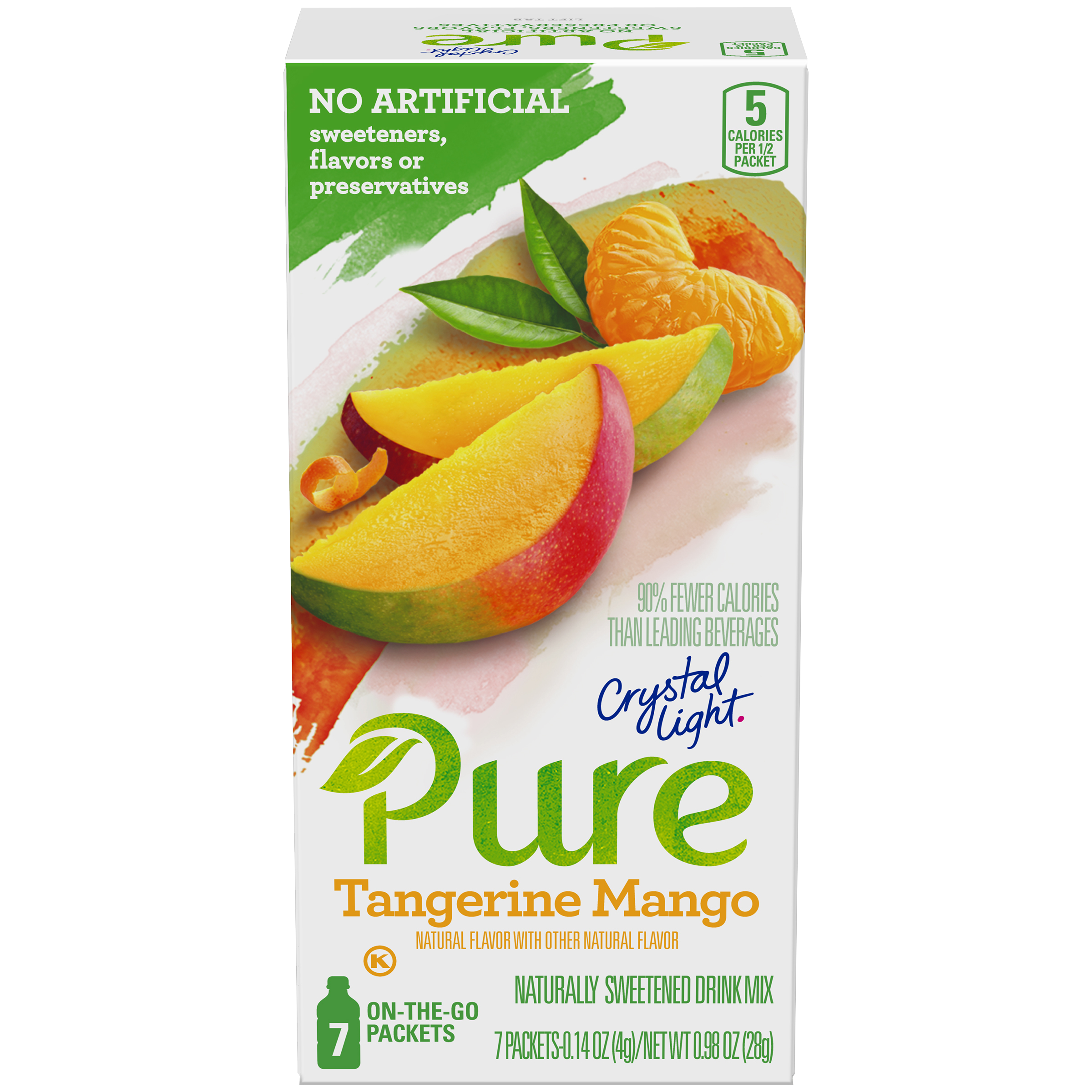 Pure Tangerine Mango Powdered Drink Mix | Crystal Light | United States ...