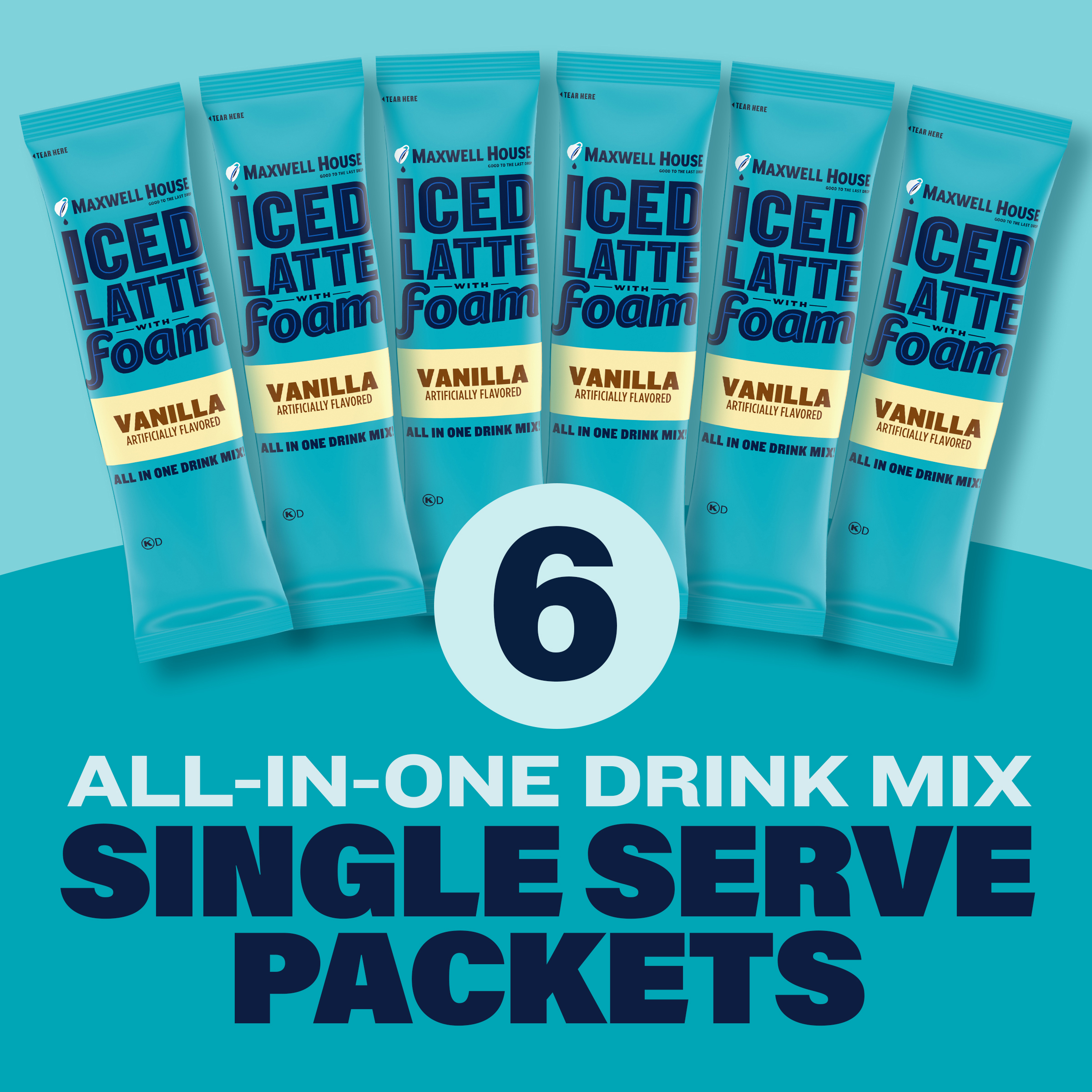 Vanilla Latte Single Serve Instant Coffee Beverage Mix | Maxwell