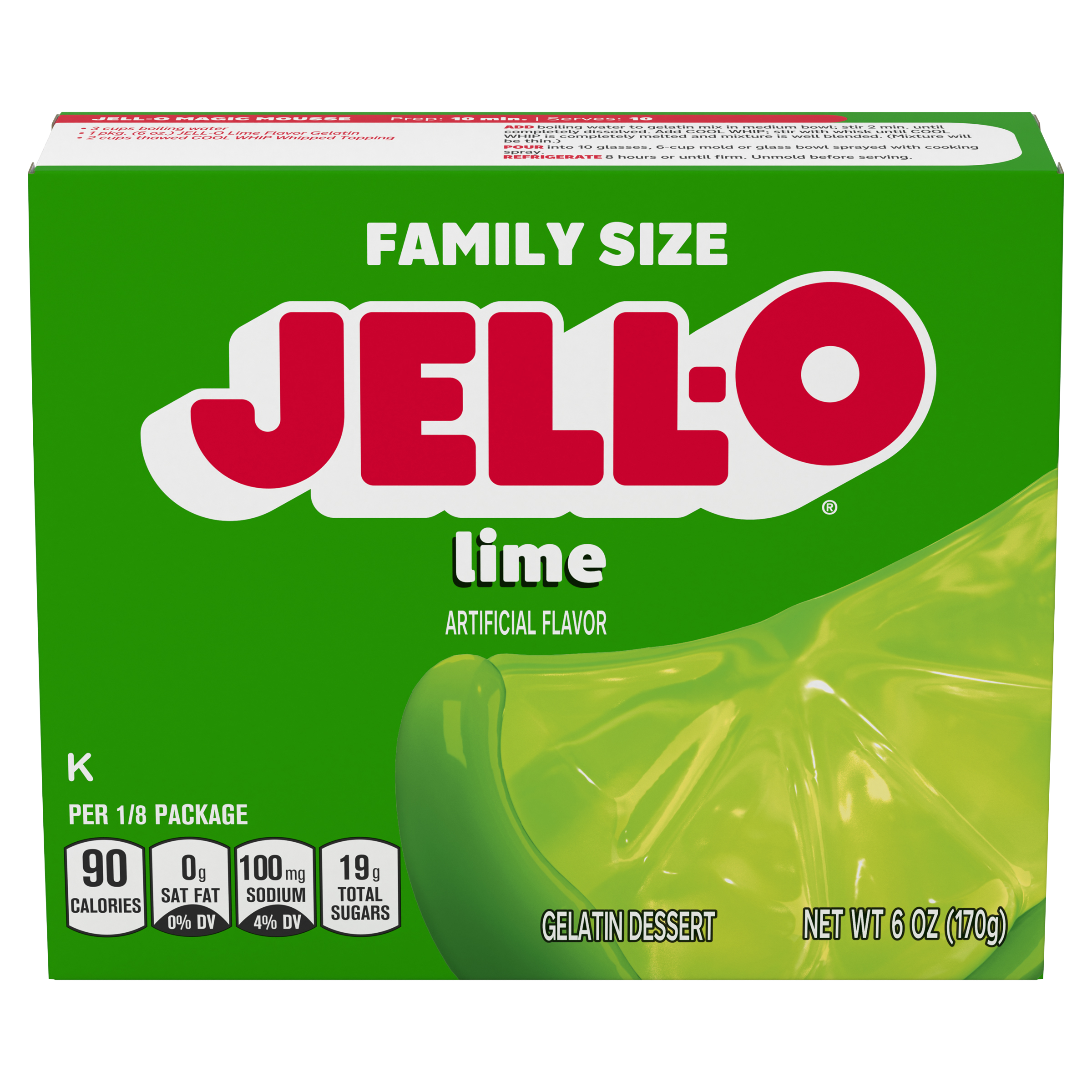 Lime Gelatin Dessert Mix | Jell-O | United States | Products - Heinz®