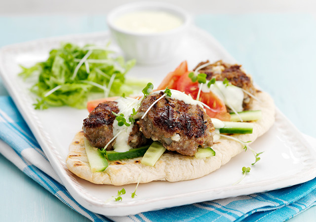 Lamb & feta koftas | Heinz