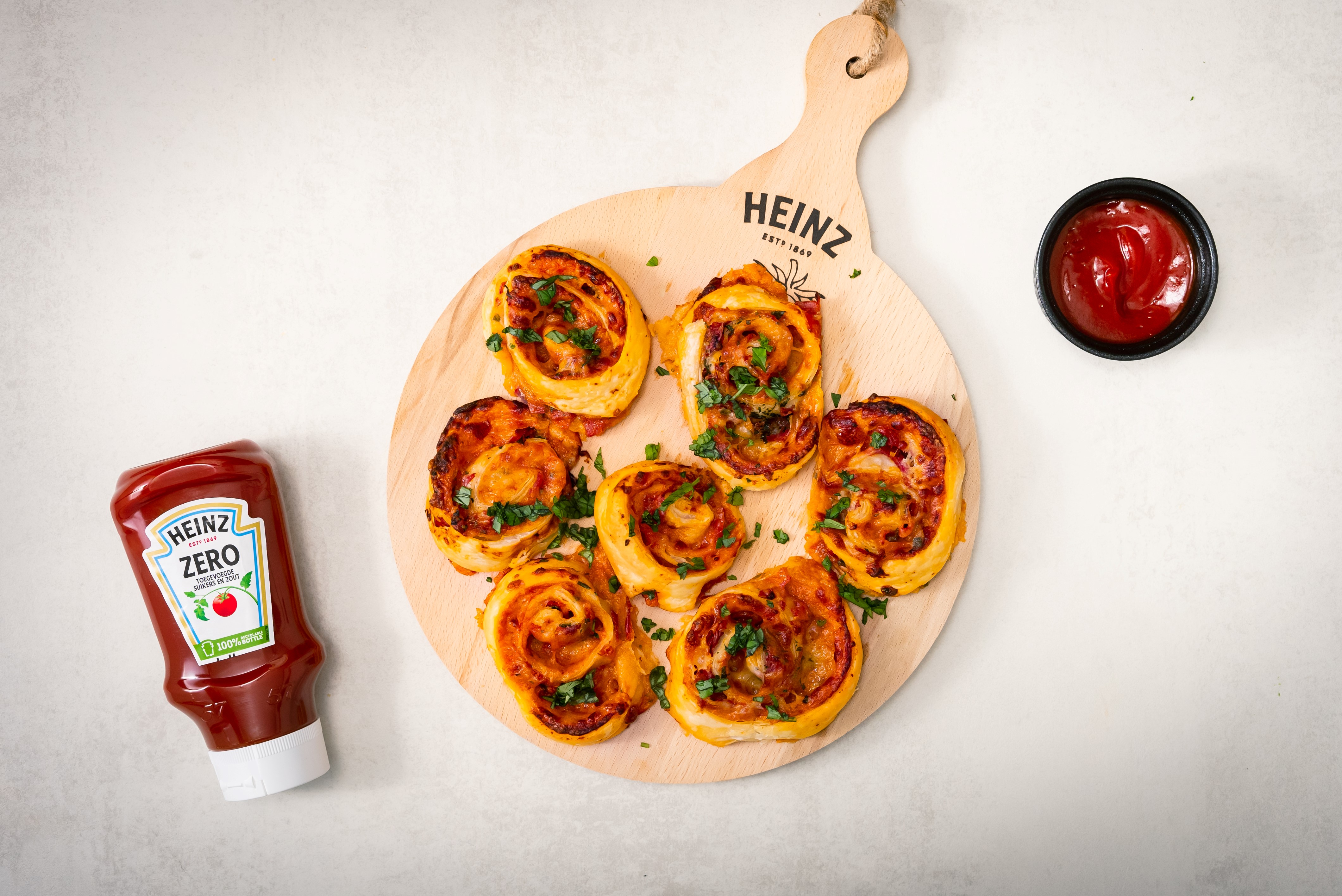 Vegetarische pizzawheels
