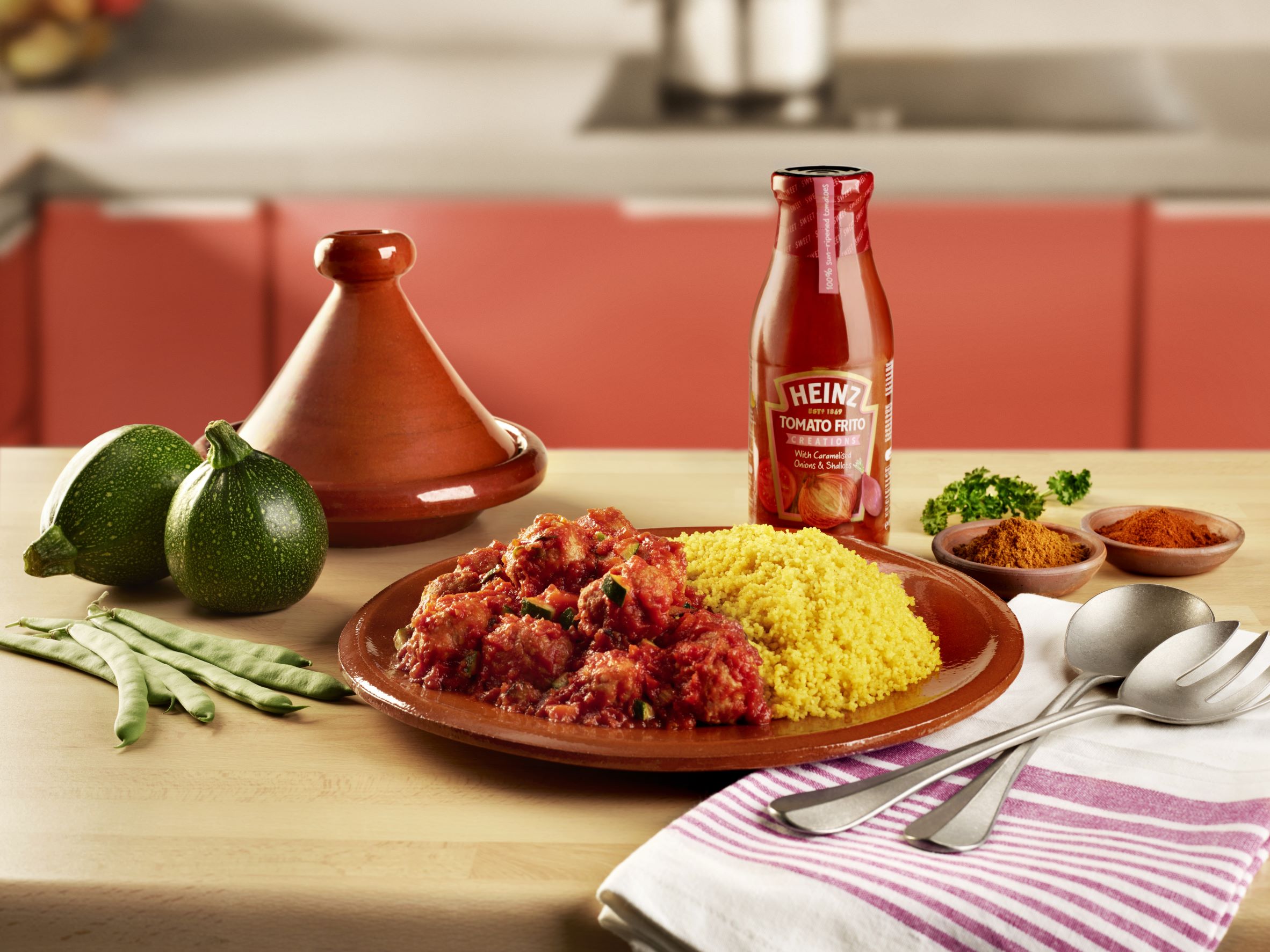 Couscous met gehaktballetjes